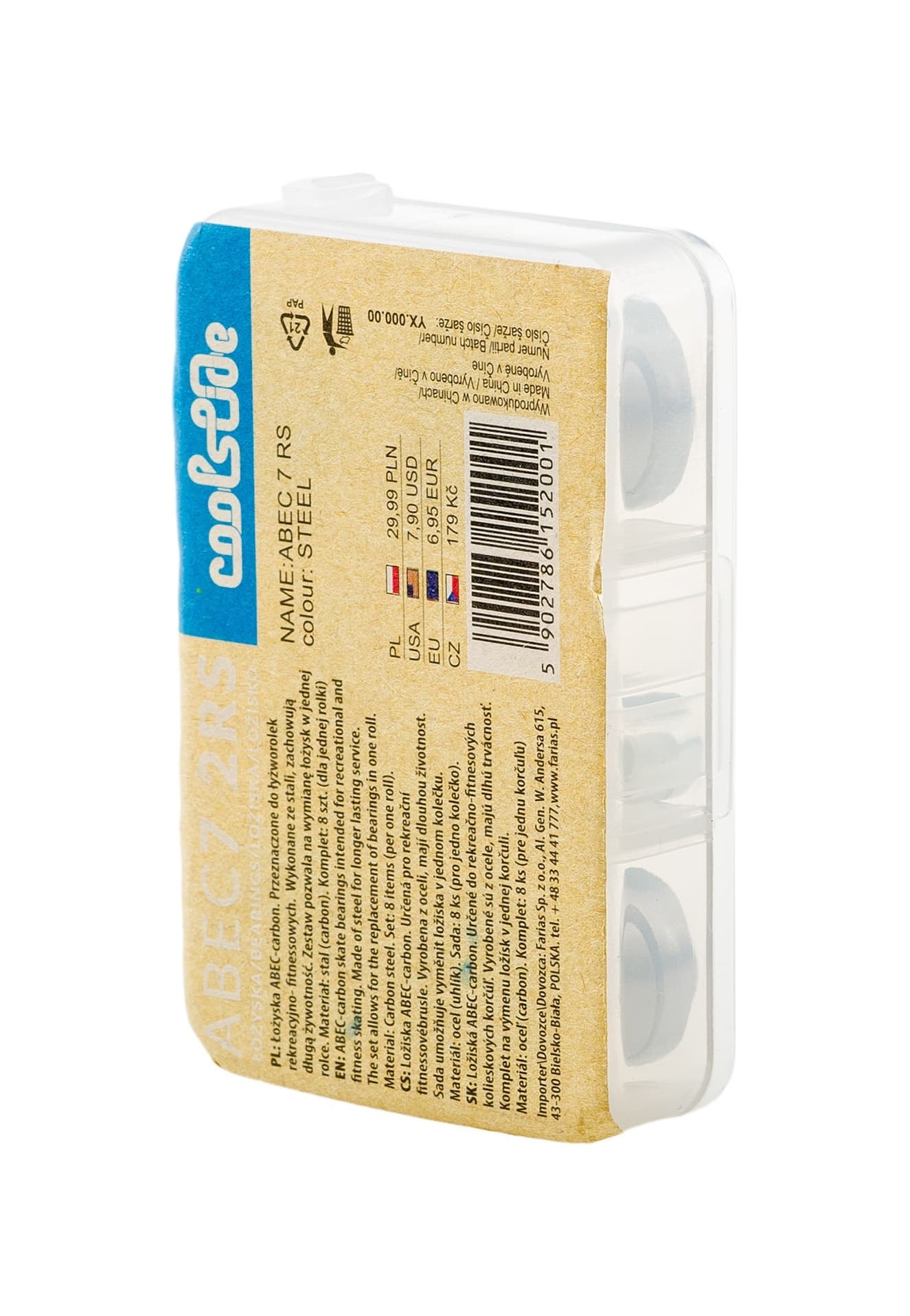 Łożysko kulkowe do rolek ABEC 7 RS 3