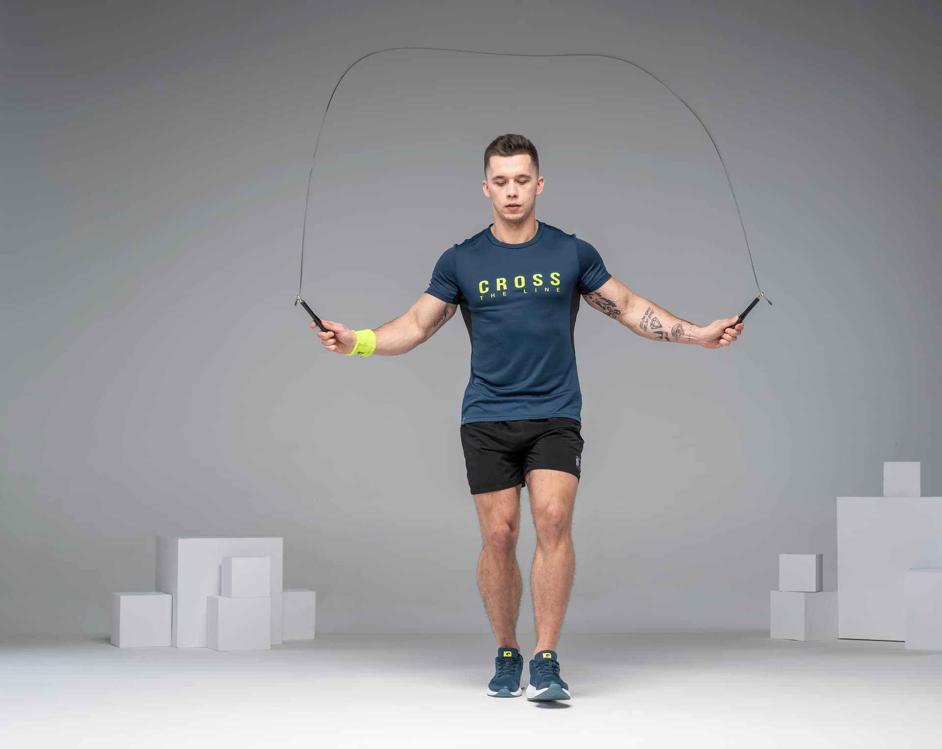 Skakanka do ćwiczeń PROJUMP regulowana długość linki 6