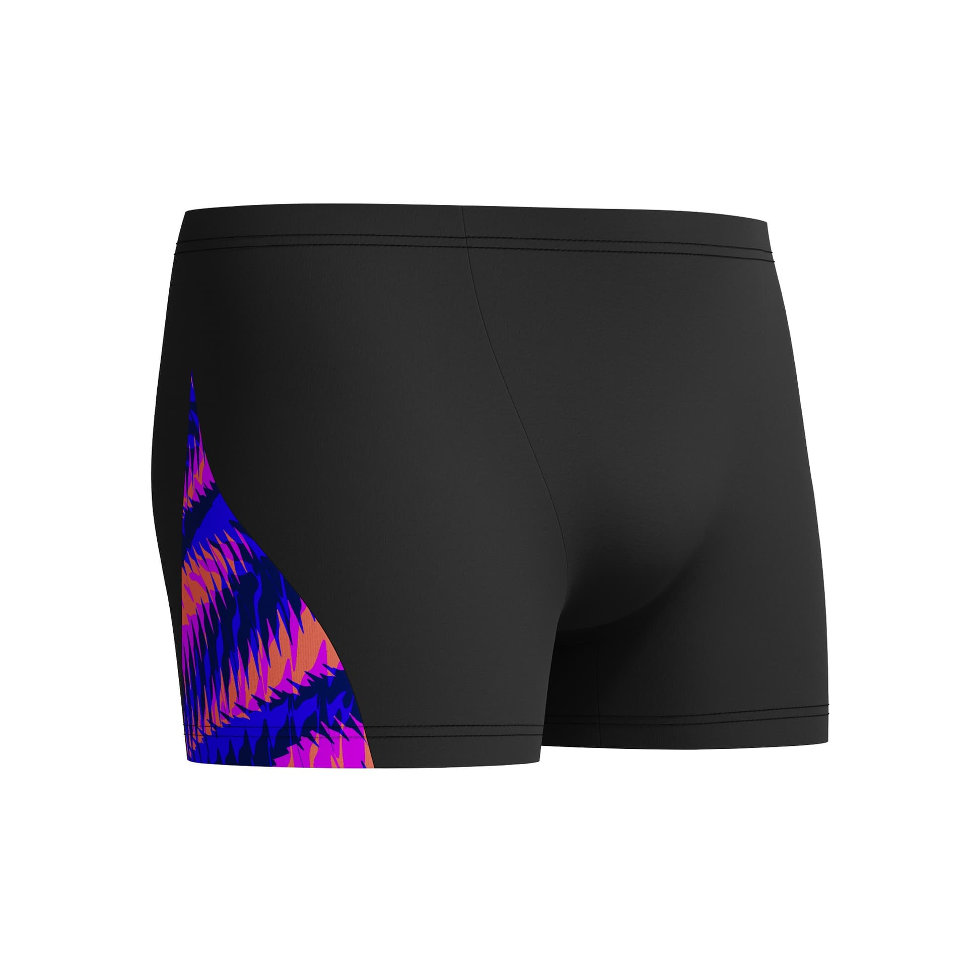 Męskie bokserki kąpielowe z cyfrowym nadrukiem V-CUT popielate AM 5