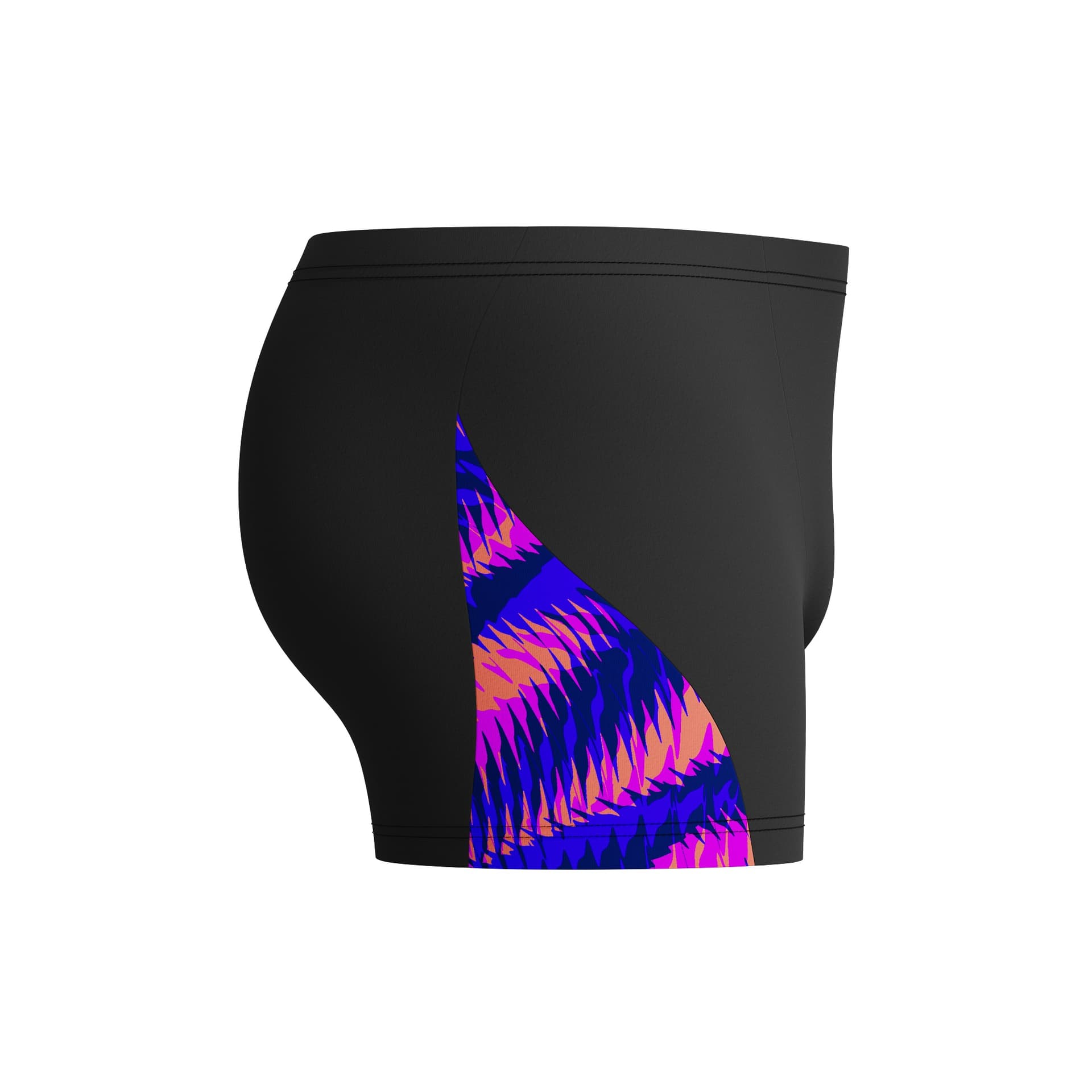 Męskie bokserki kąpielowe z cyfrowym nadrukiem V-CUT popielate AM 6