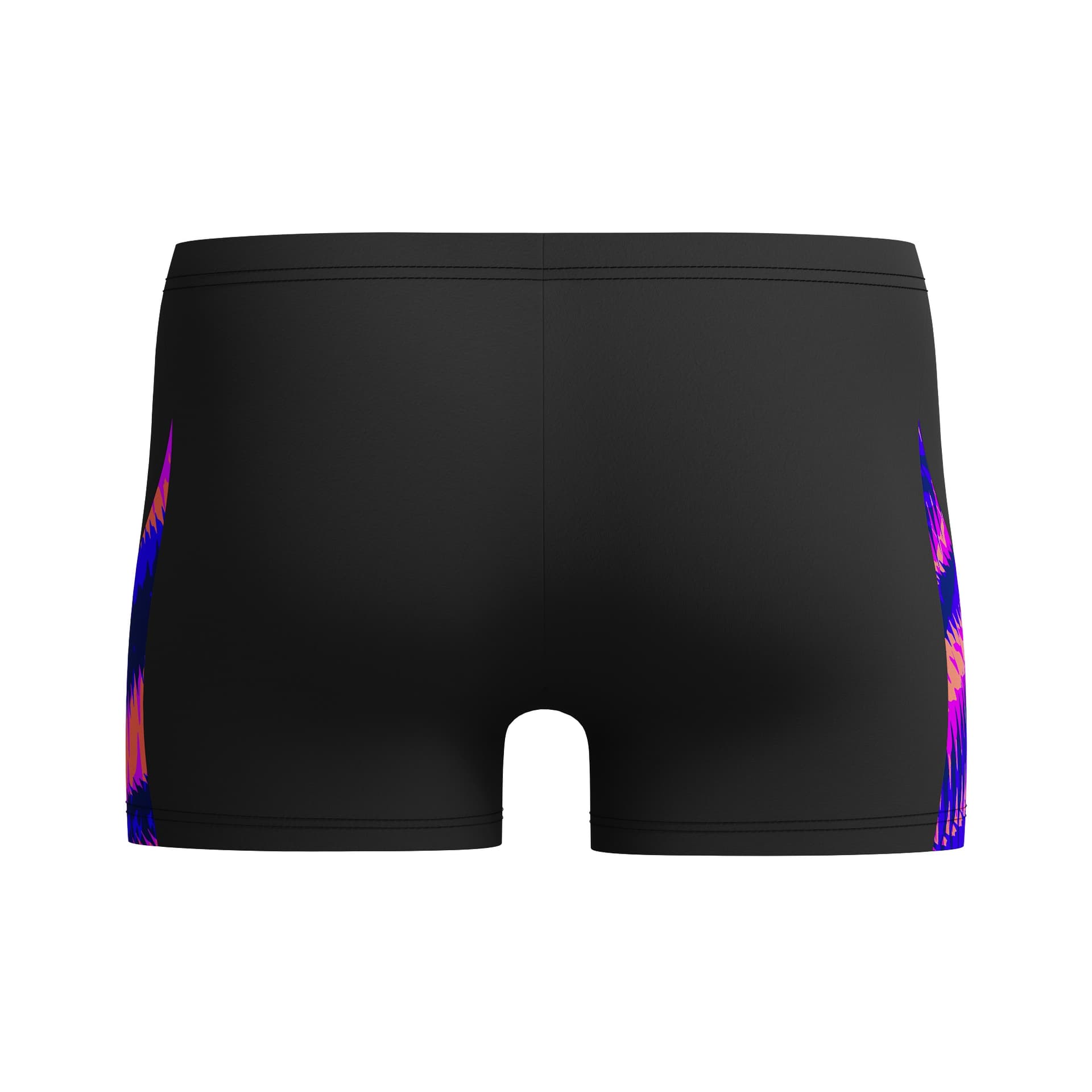 Męskie bokserki kąpielowe z cyfrowym nadrukiem V-CUT popielate AM 8