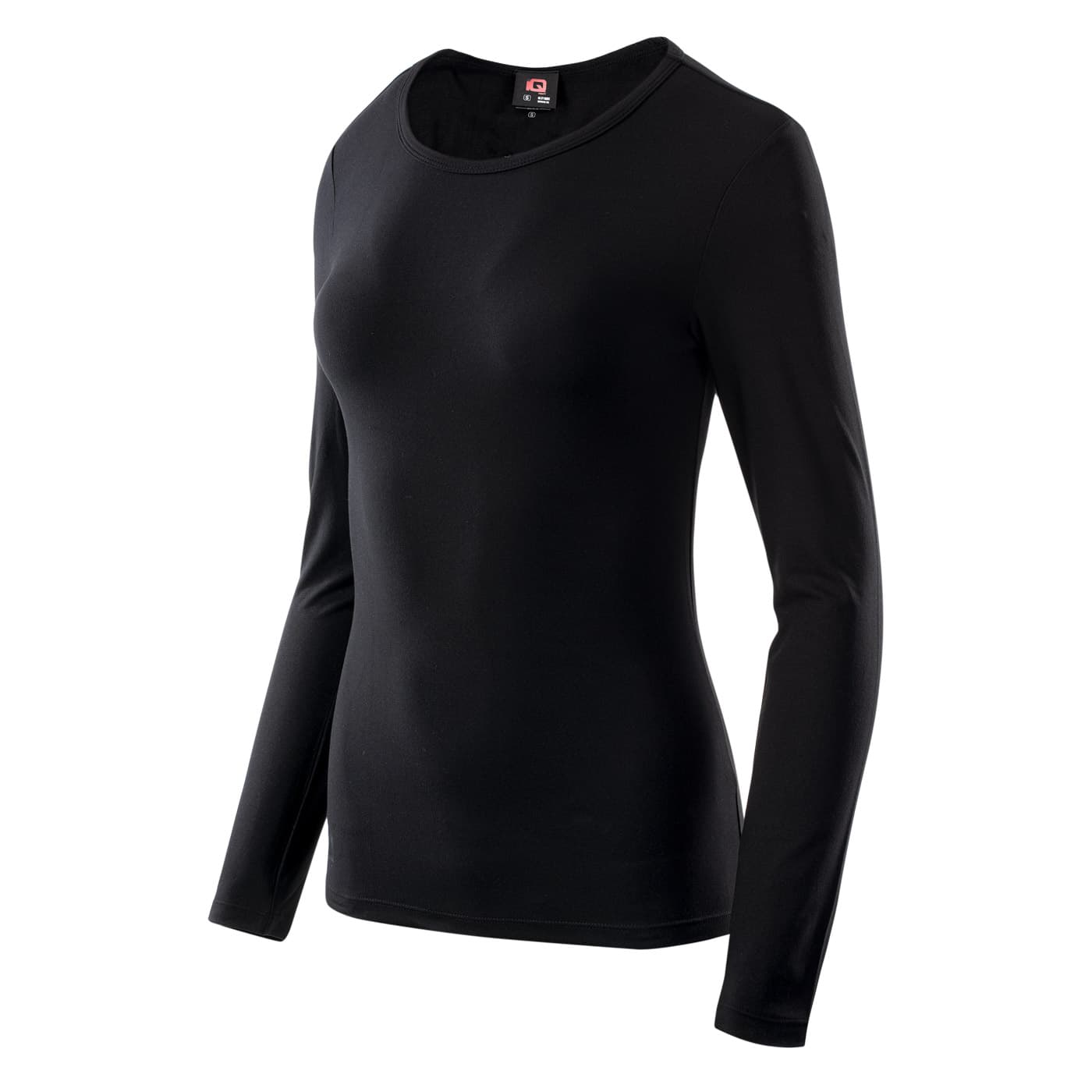 Damska koszulka z długim rękawem w jednolitym kolorze 3