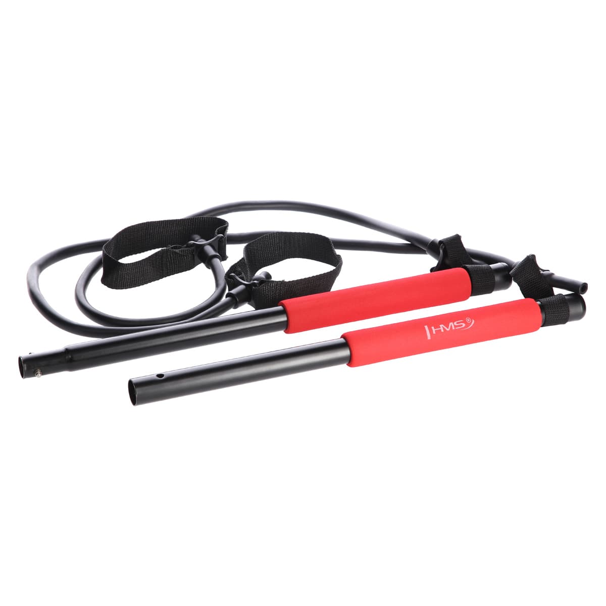 Drążek do ćwiczeń Pilates HMS DC30 z gumami oporowymi 5