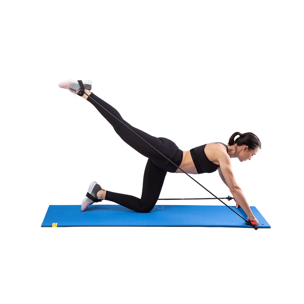 Drążek do ćwiczeń Pilates HMS DC30 z gumami oporowymi 10