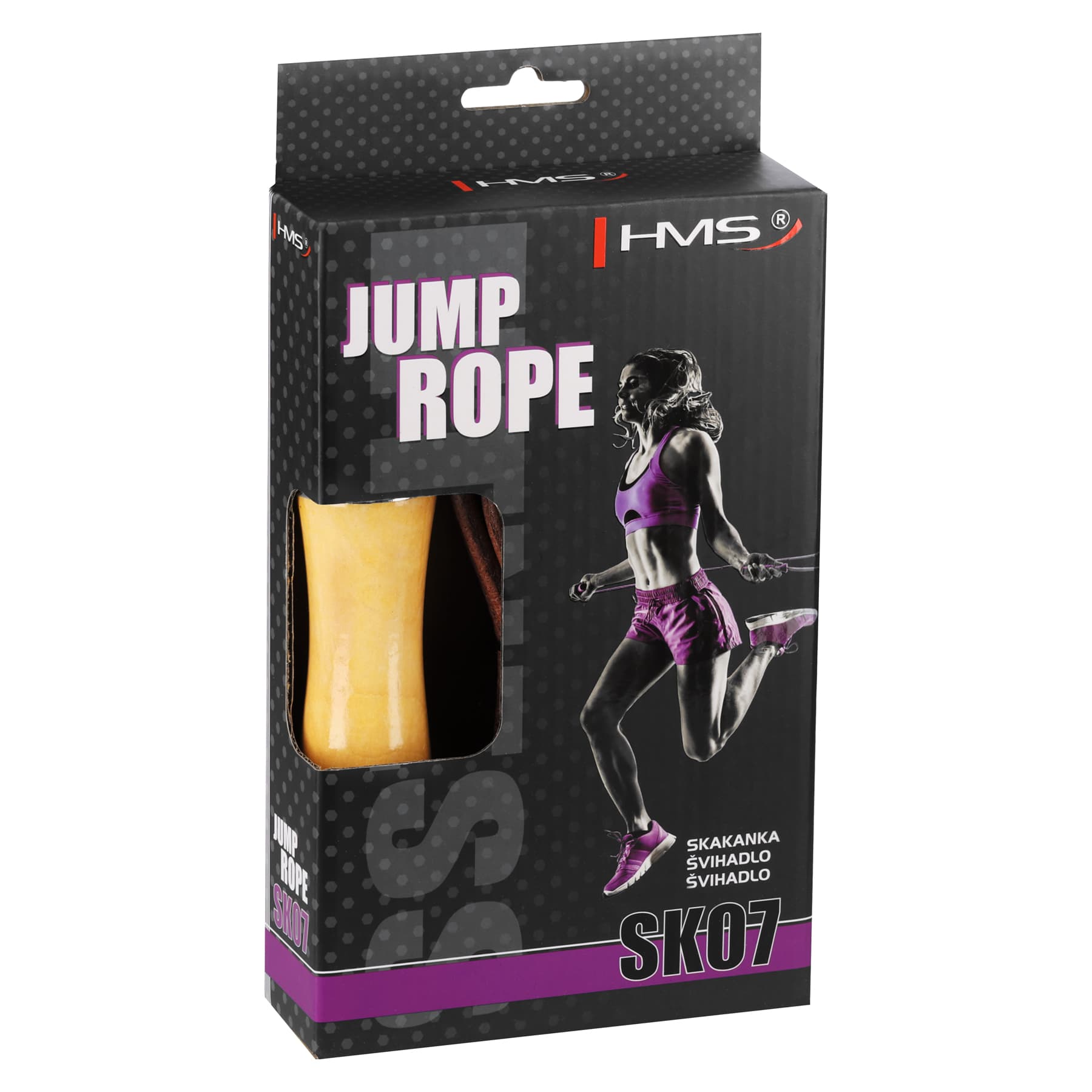 Skakanka skórzana z drewnianą rączką 270 cm 6