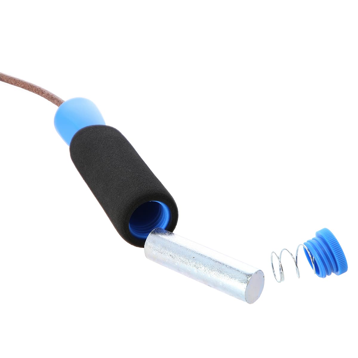 Skórzana skakanka HMS z łożyskami i obciążnikami 6