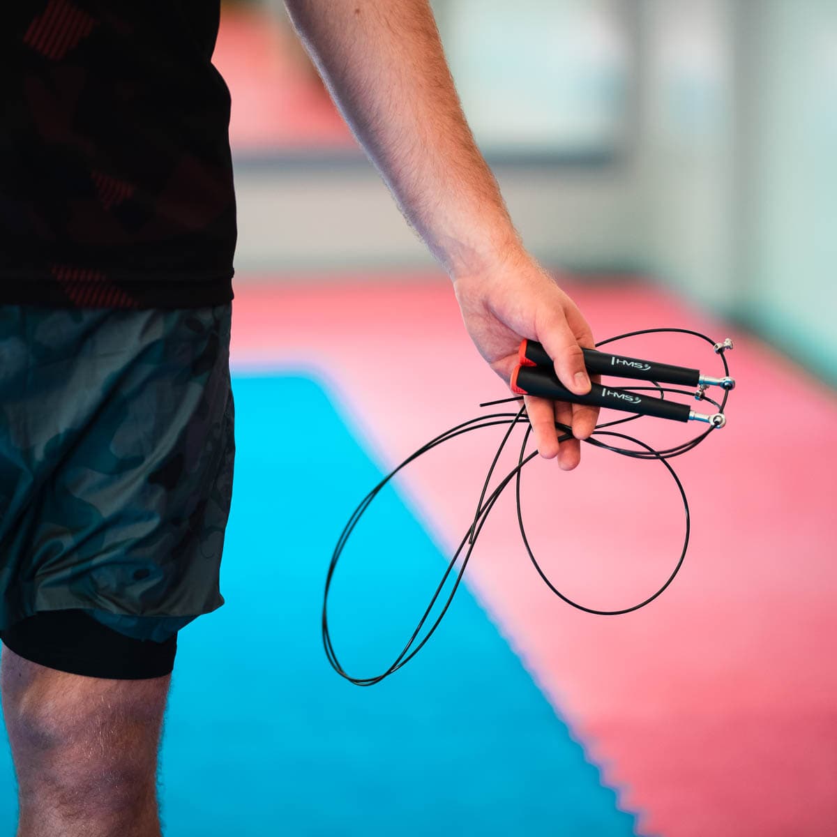 Szybka skakanka aluminiowa HMS SK49 czarna 7