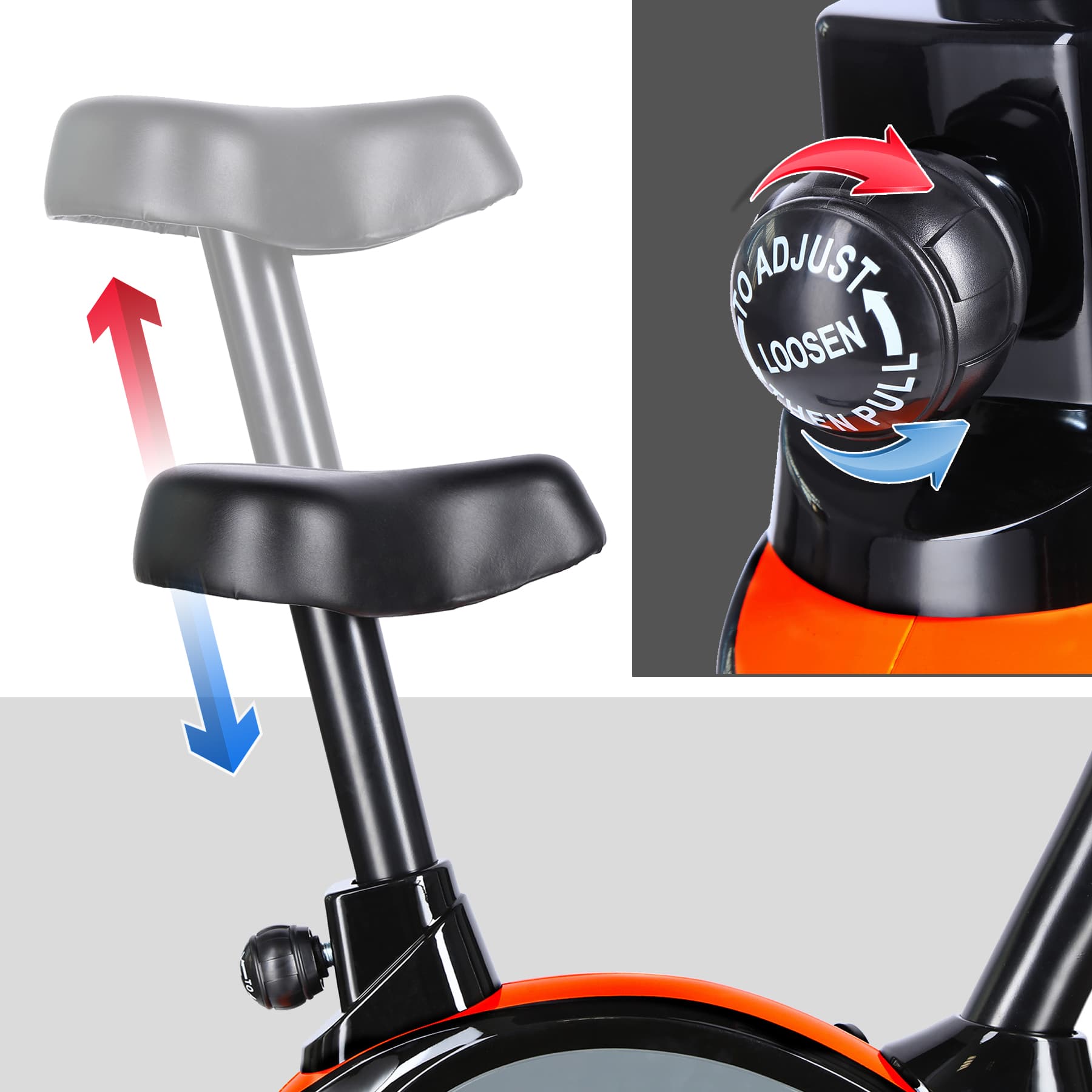 Rower stacjonarny magnetyczny HMS M5560-i do ćwiczeń w domu 8