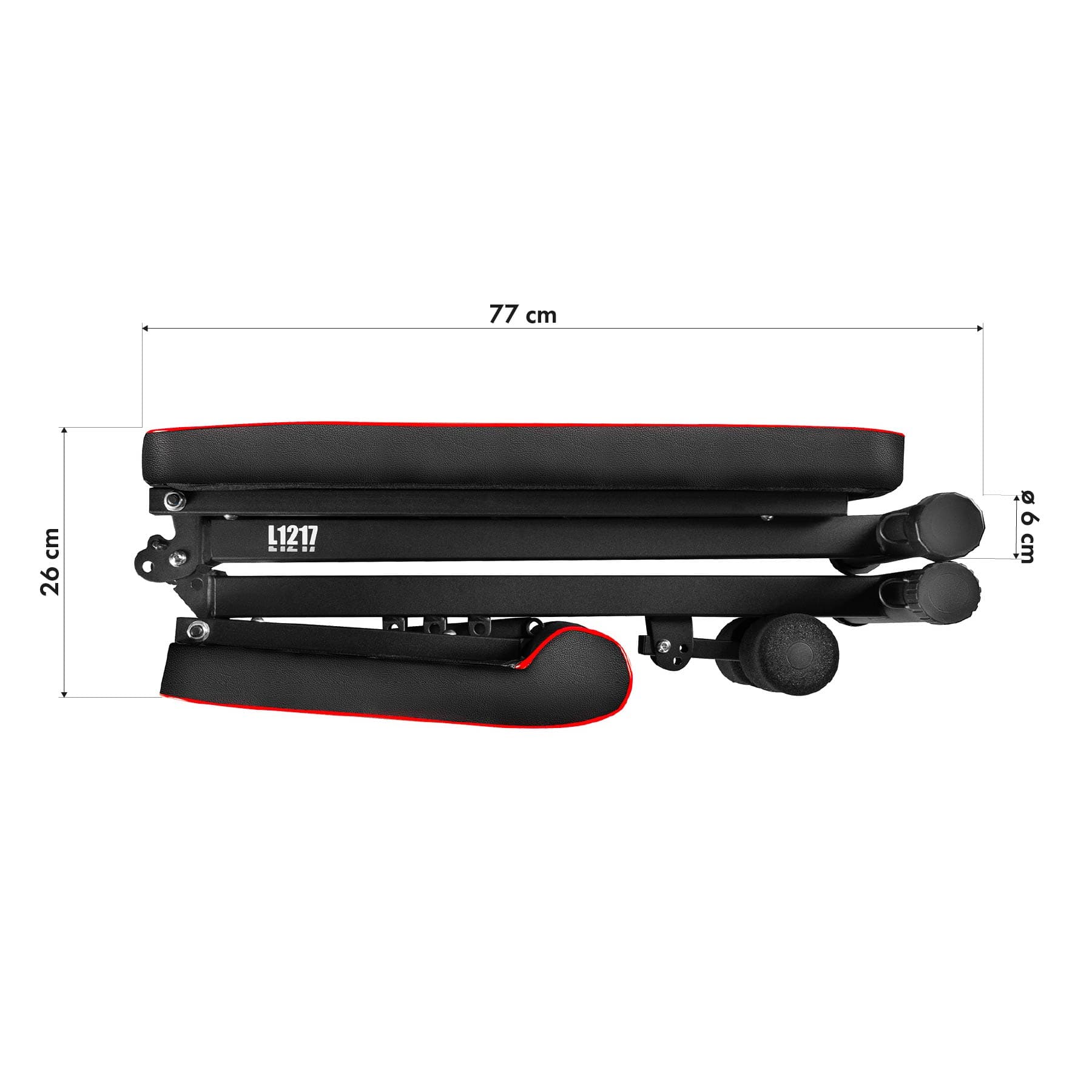 Regulowana ławka do ćwiczeń składana z linkami HMS 3