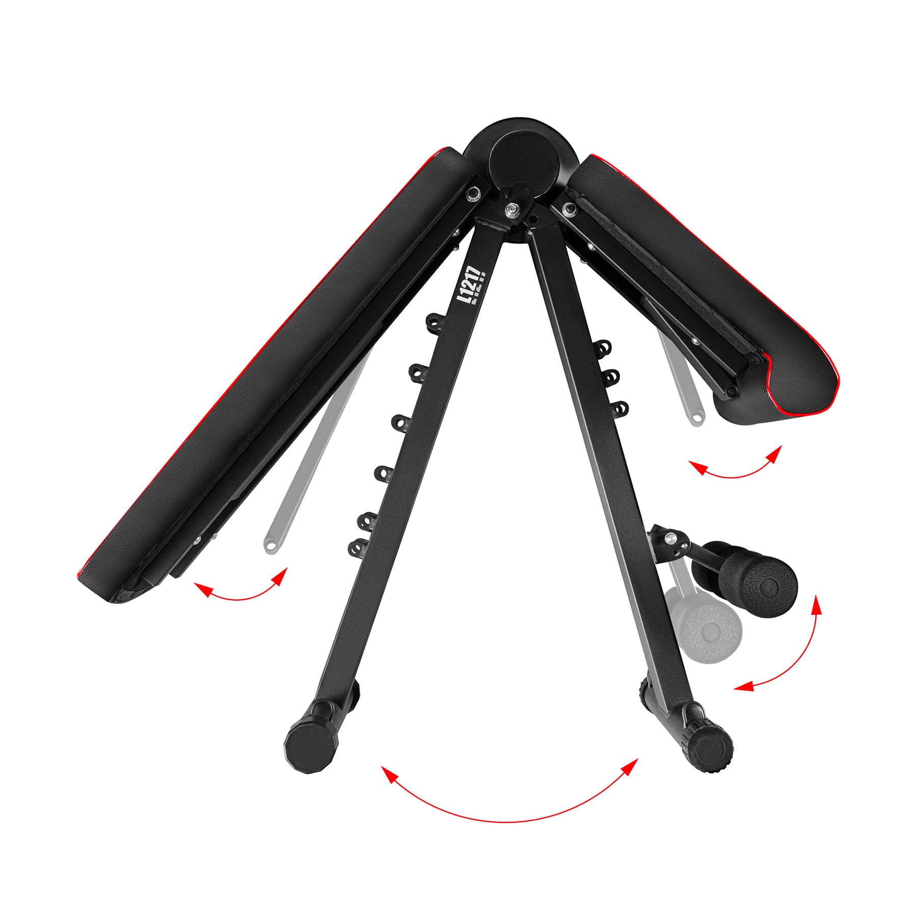 Regulowana ławka do ćwiczeń składana z linkami HMS 4