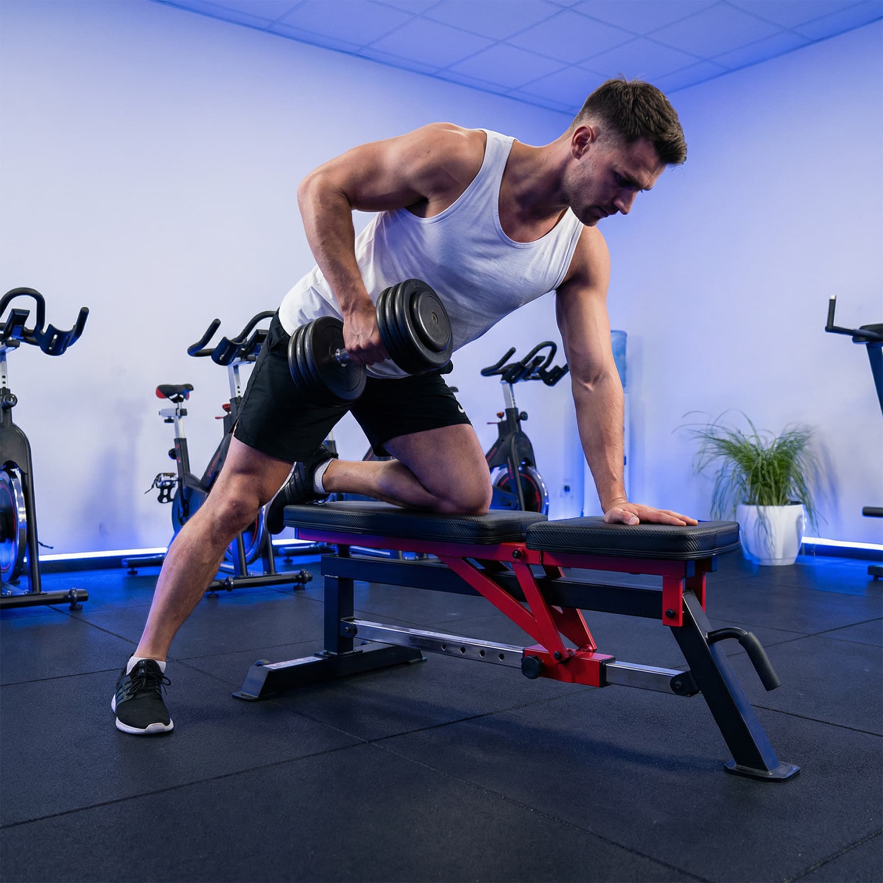 L5166 REGULOWANA ŁAWKA DO ĆWICZEŃ SEMI COMMERCIAL HMS 3