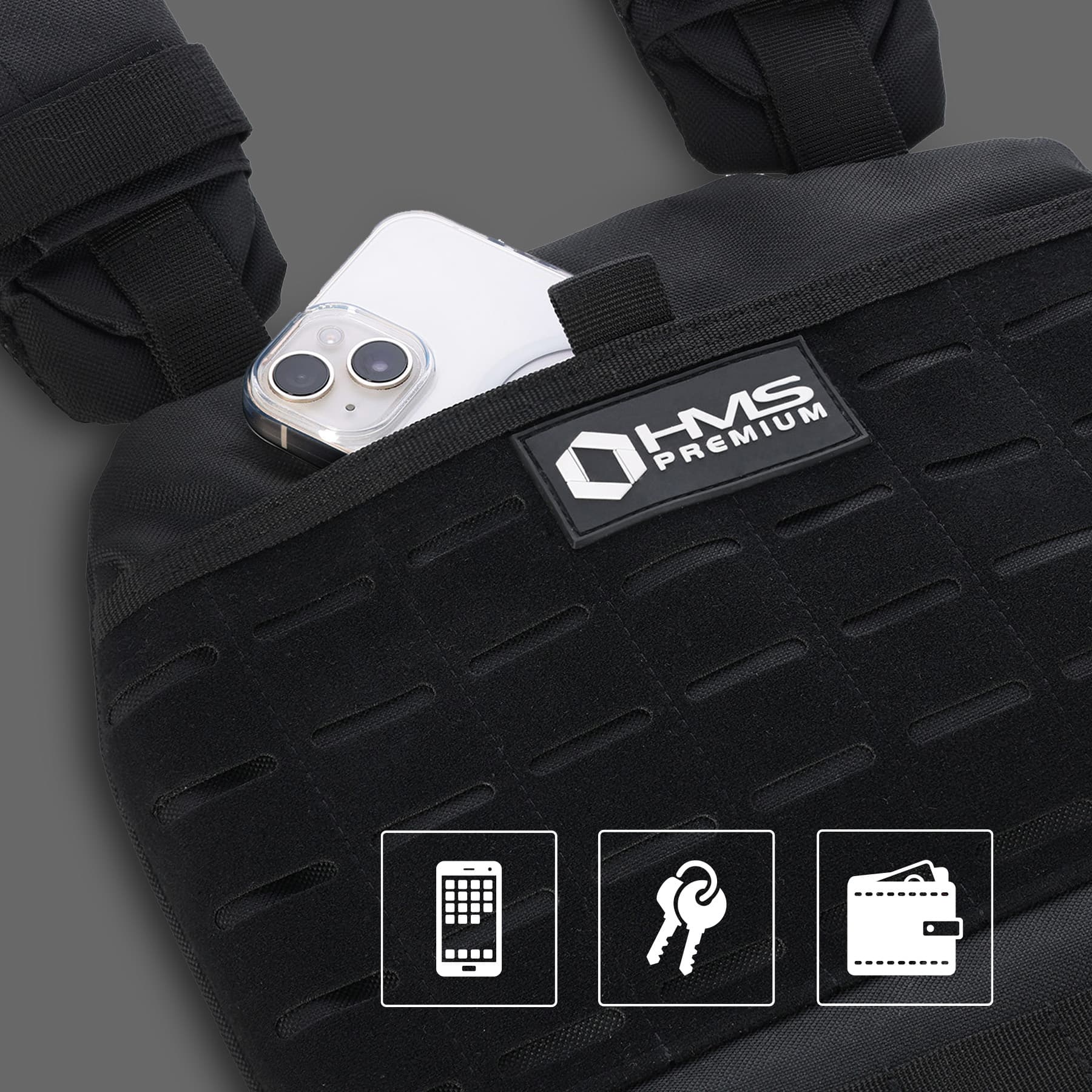 Regulowana kamizelka taktyczna obciążeniowa HMS Premium 13,5 kg 4