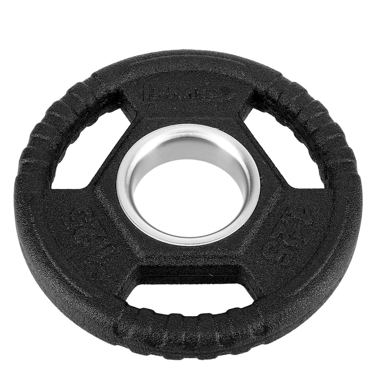 Talerz olimpijski ogumowany czarny 1.25 kg HMS 2