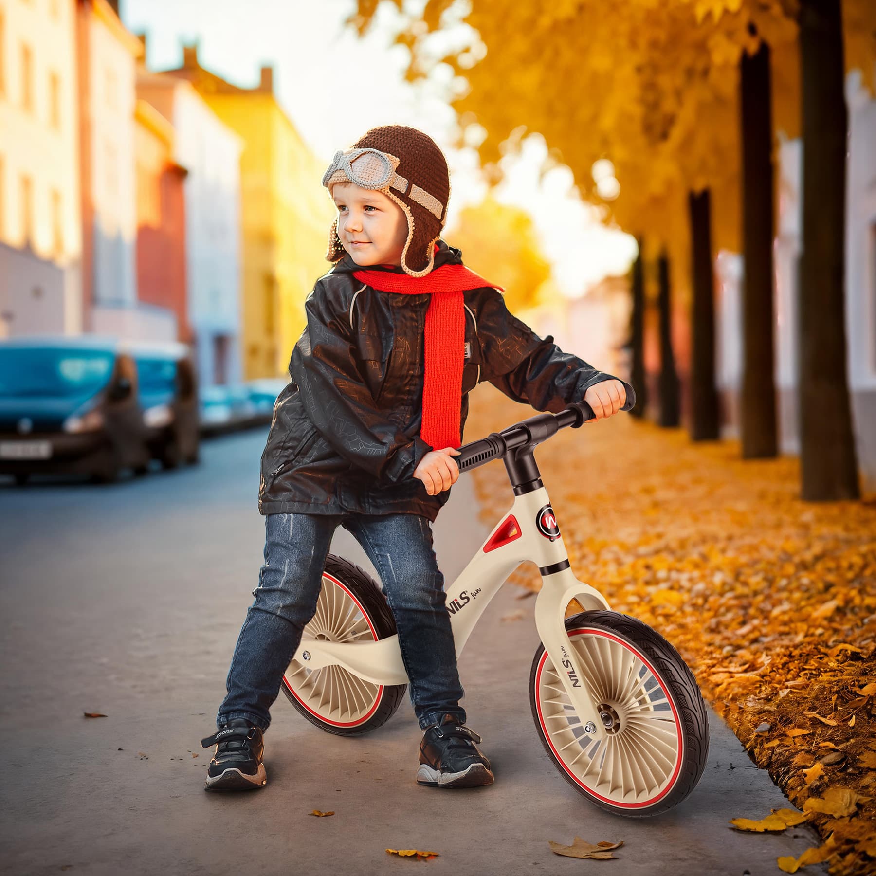 Rowerek biegowy Nils Fun RB138, koła 12 cali 10