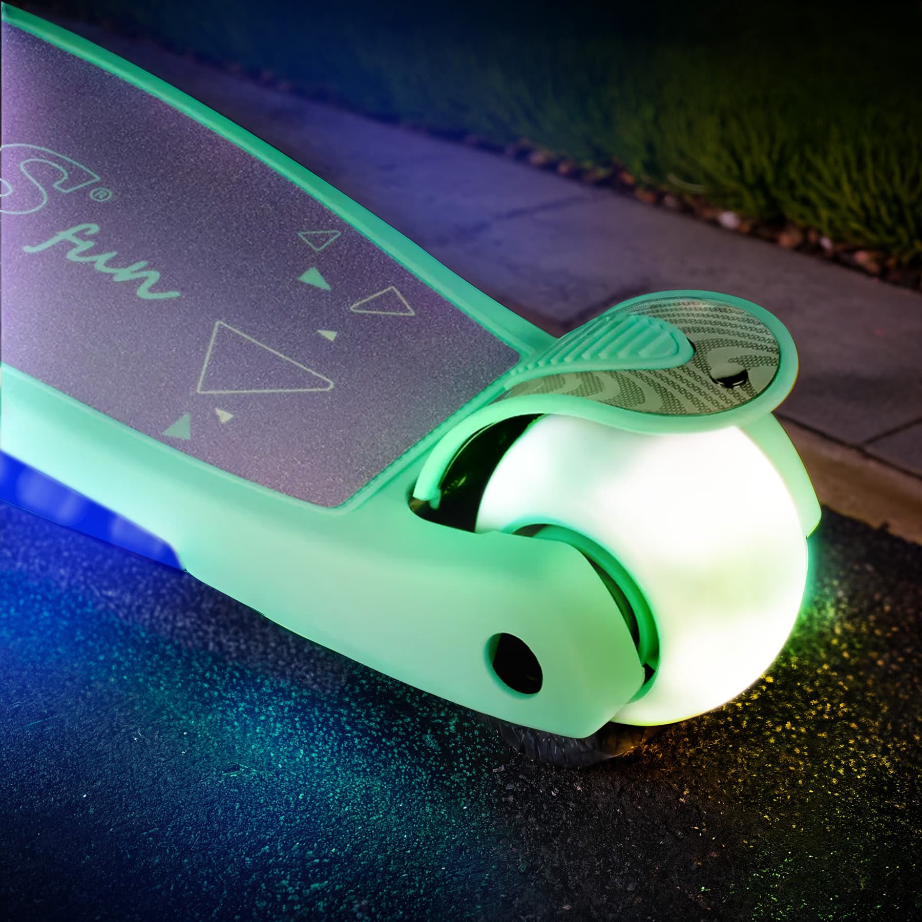 Hulajnoga dziecięca LED fioletowa Nils Fun 10