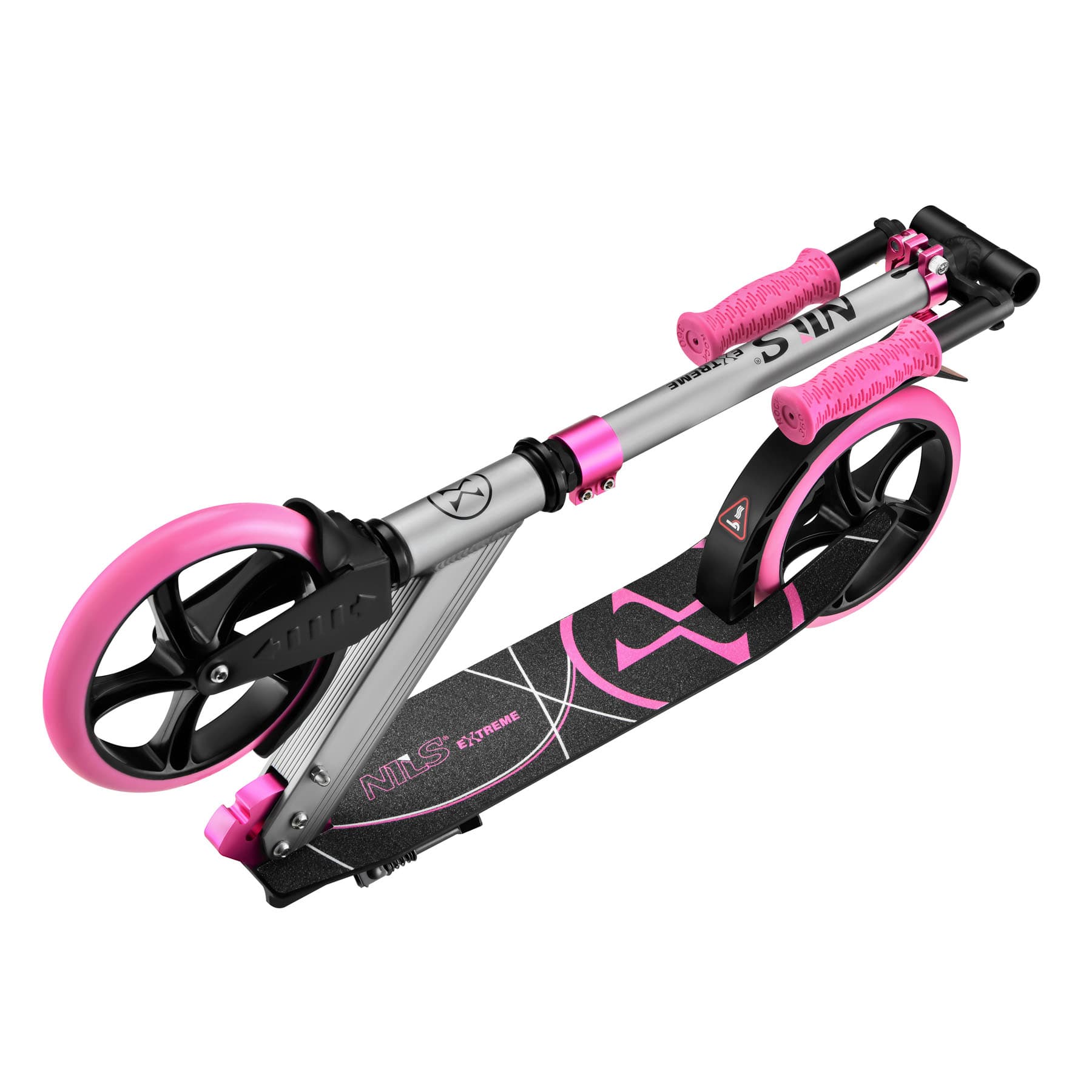 Hulajnoga aluminiowa Nils Extreme HM127 różowa dla dzieci i młodzieży 10