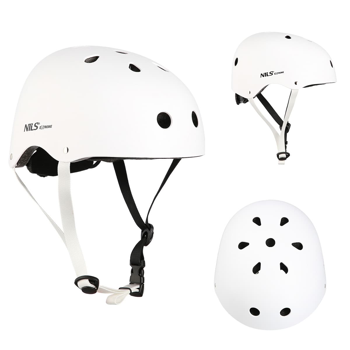 Kask rowerowy MTW001 Nils Extreme biały rozmiar XS (48-52cm) 2