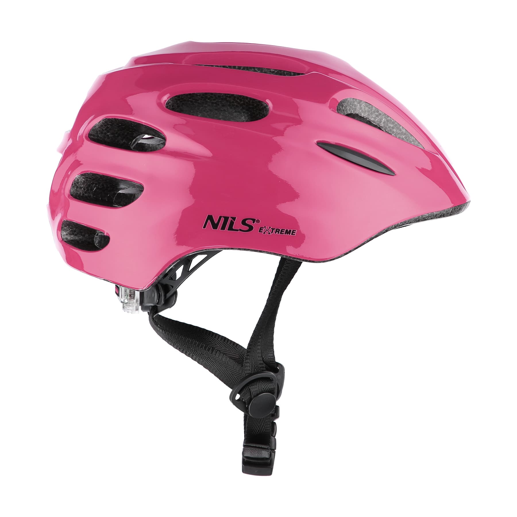 Kask rowerowy LED Nils Extreme MTW01 różowy XS (49-55 cm) 4
