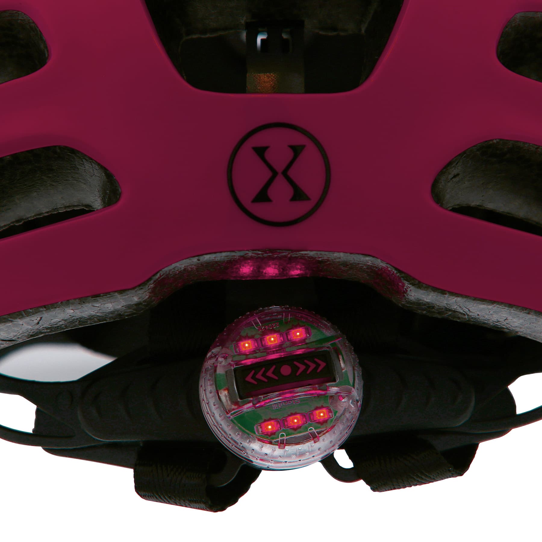 Kask rowerowy LED Nils Extreme MTW01 różowy XS (49-55 cm) 9