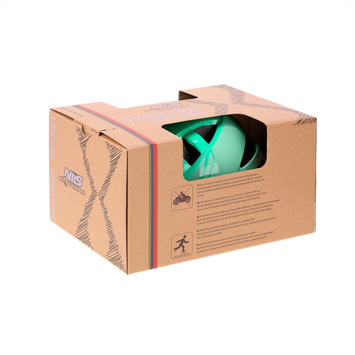 Kask dziecięcy Nils Extreme MTW08 zielony rozmiar XS (48-52cm) 9