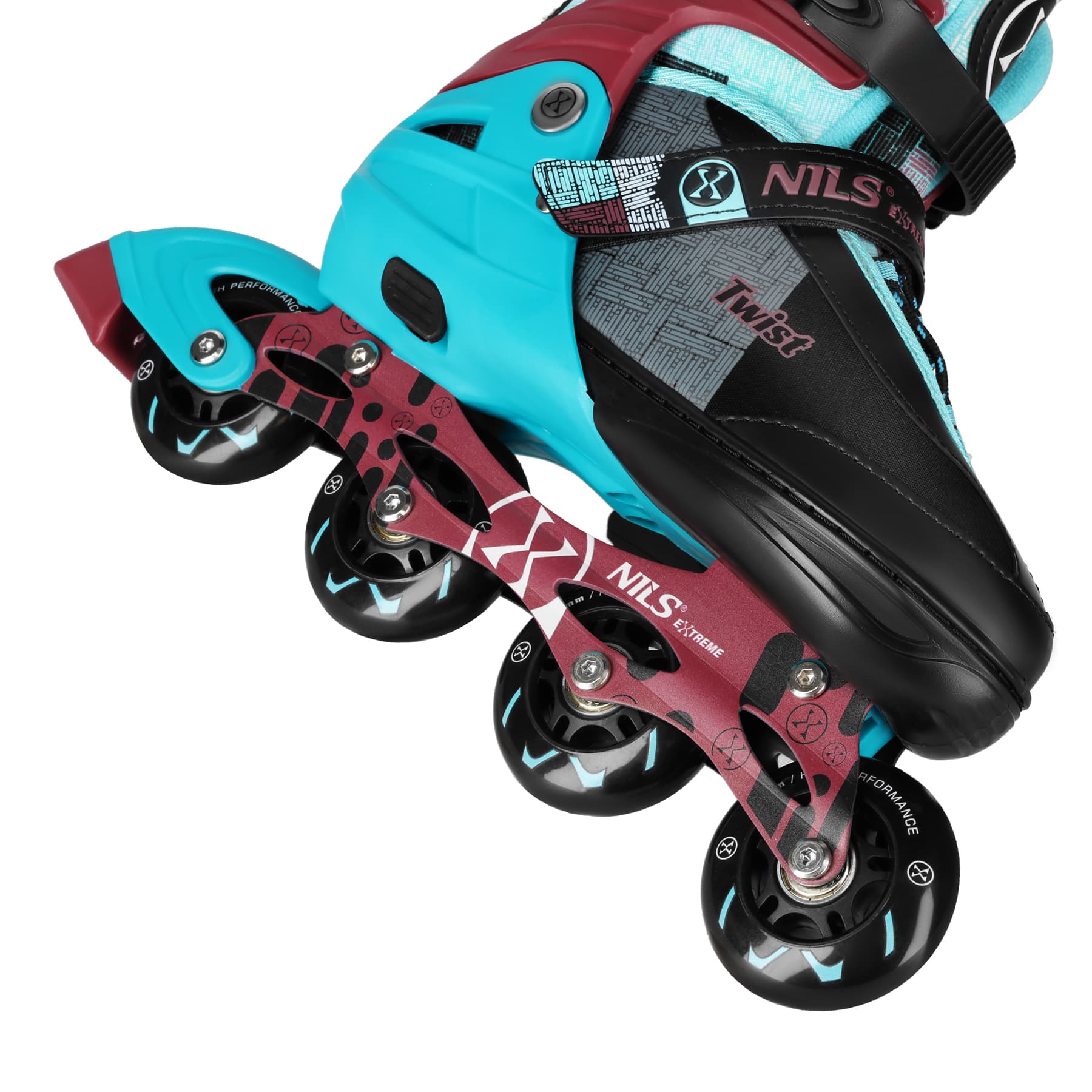 Łyżworolki regulowane Nils Extreme Twist niebieskie rozmiar L (39-42) 8