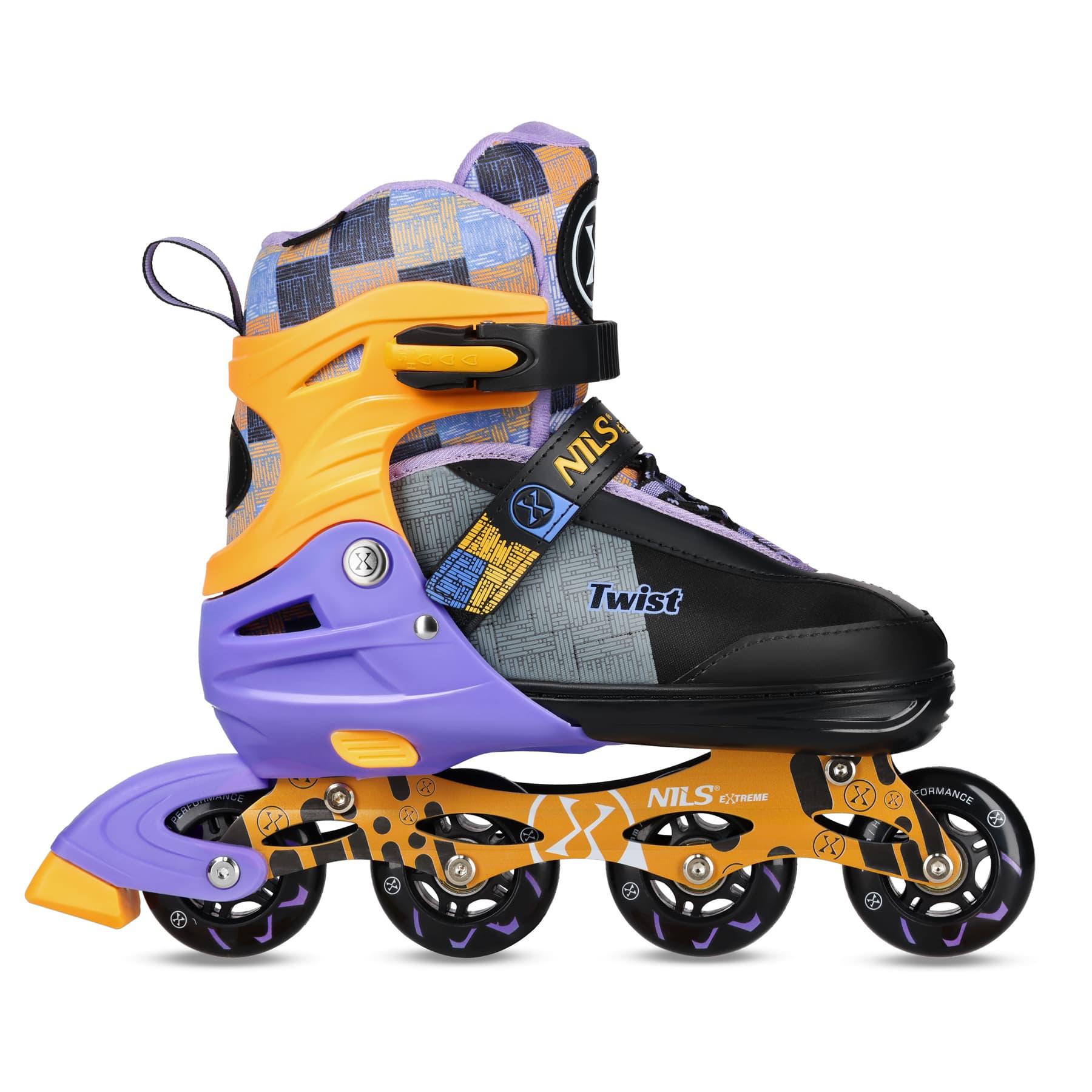 Łyżworolki Nils Extreme Twist regulowane żółte rozmiar L (39-42) 6