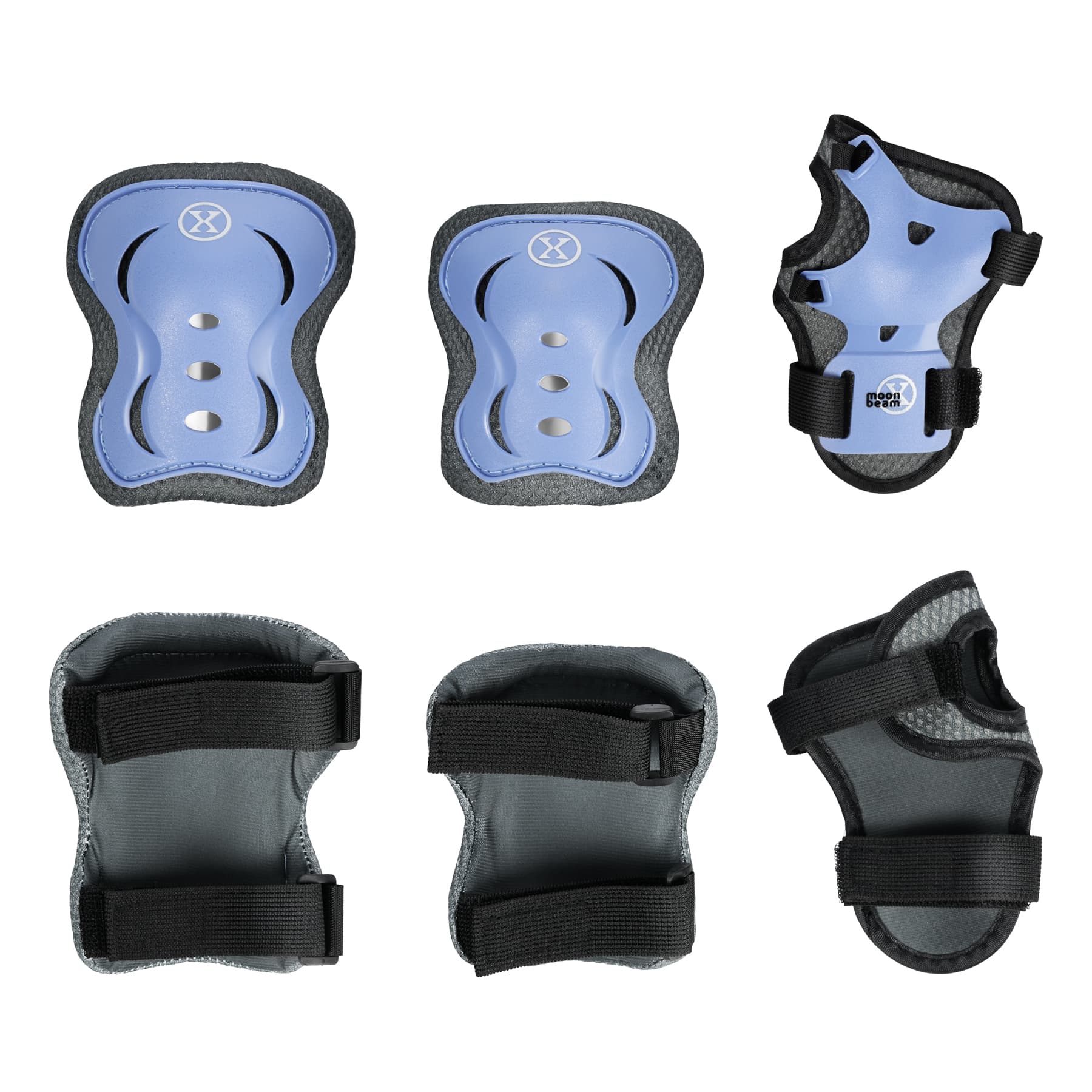 Zestaw rolek, ochraniaczy i kasku Nils Extreme Moonbeam niebieski, rozmiar S (31-34) 6