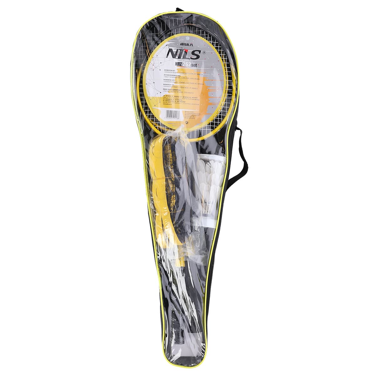 Zestaw do badmintona Nils NRZ262 - 2 rakiety, lotki, siatka i pokrowiec 6