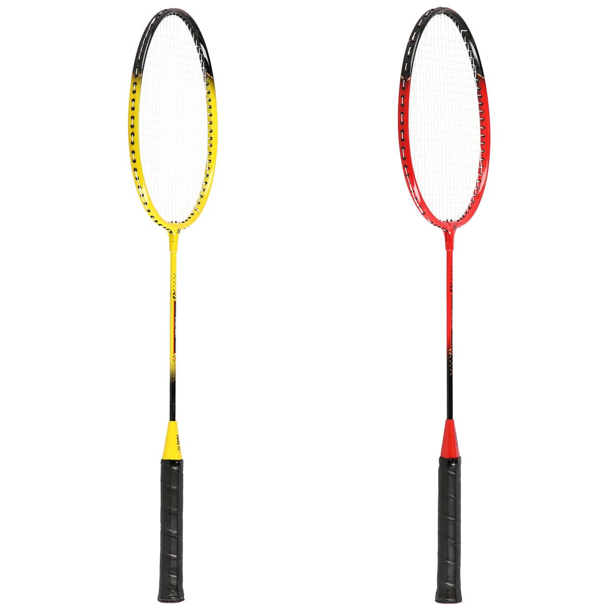 Zestaw do badmintona Nils 4 rakiety 3 lotki z piór siatka pokrowiec 4