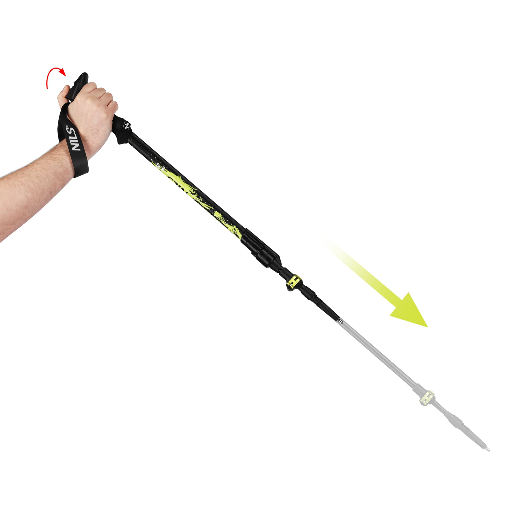 Kije trekkingowe automatyczne Nils z aluminium 7075 5