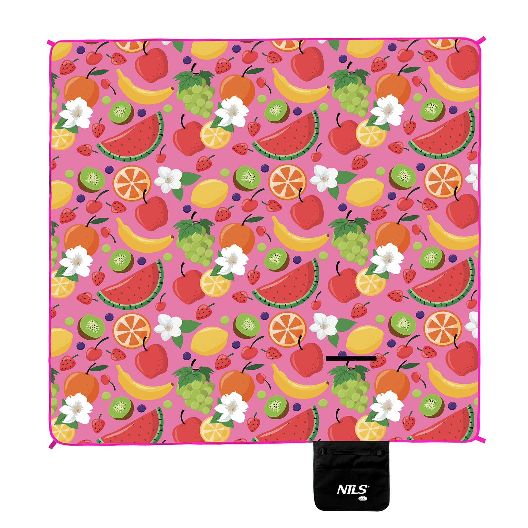 Koc piknikowy o wymiarach 200x200 cm z warstwą termoizolacyjną NILS CAMP 6