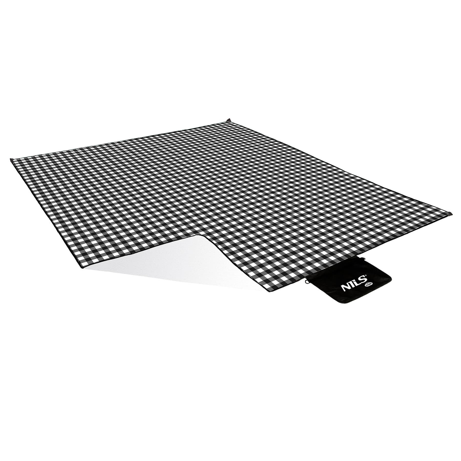 Koc piknikowy NILS CAMP NC2310 biało-czarny 300 x 200 cm 6