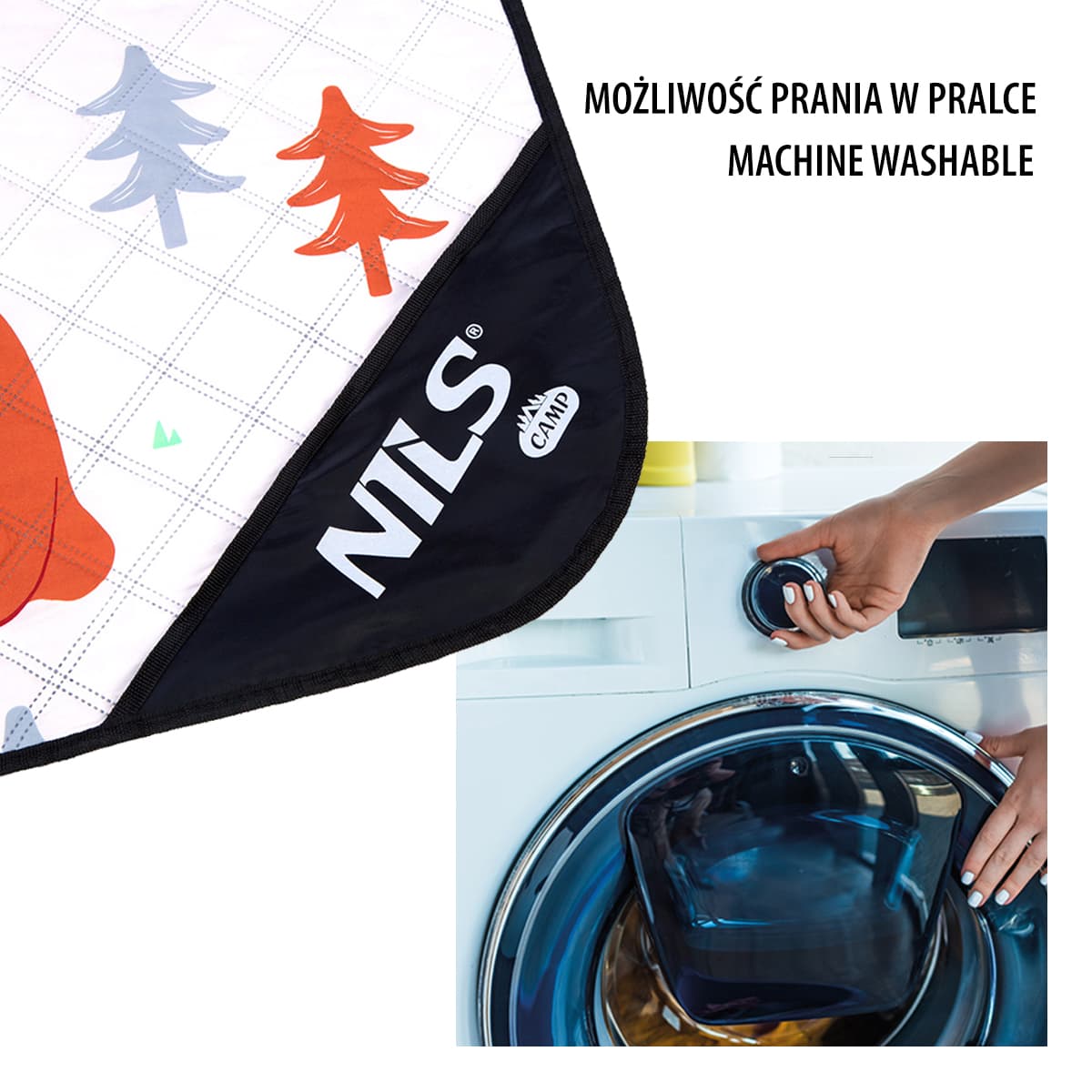 Nils Camp Koc piknikowy Las 195x200 cm 7