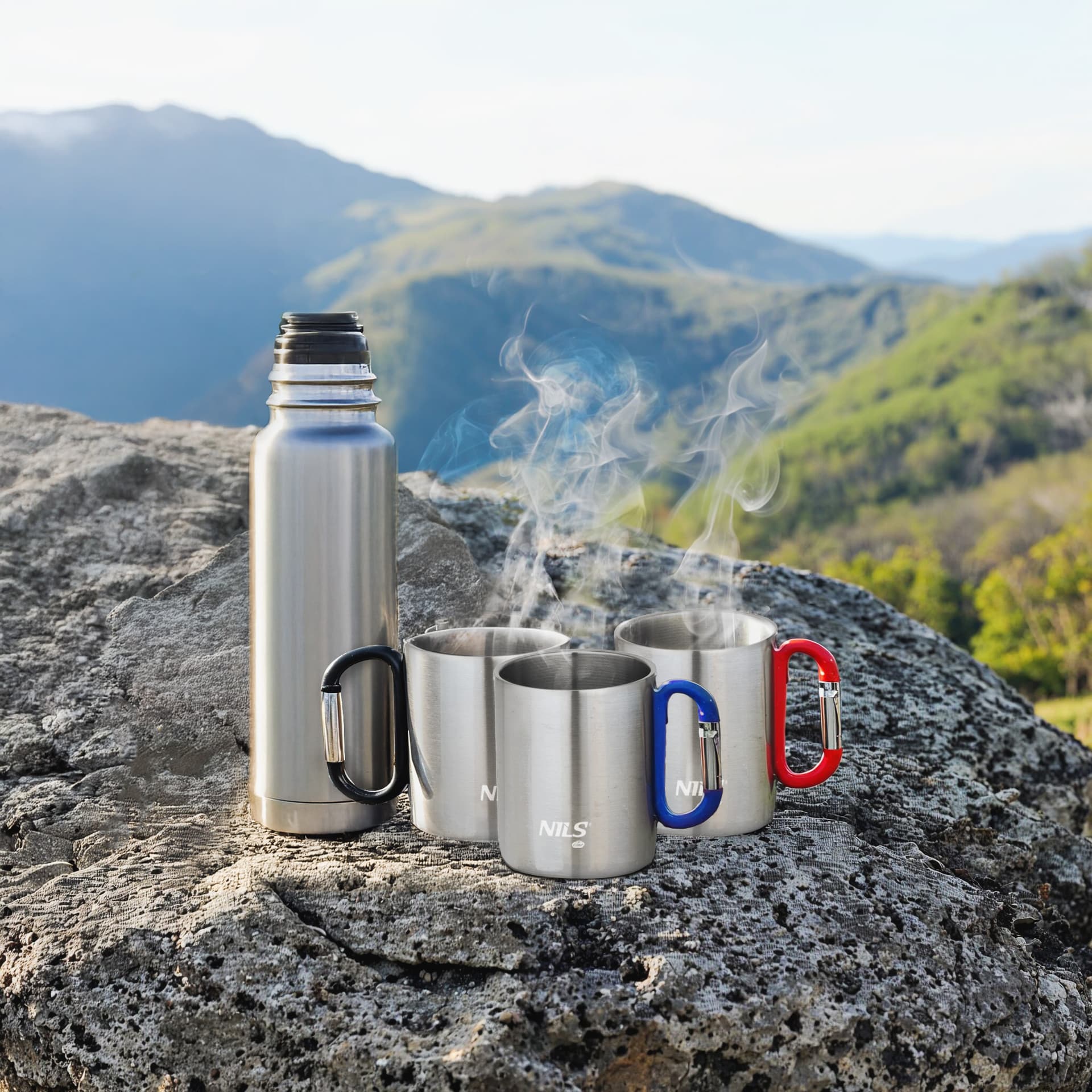 Kubek kempingowy Nils Camp NC17110 z karabińczykiem 330 ml 2