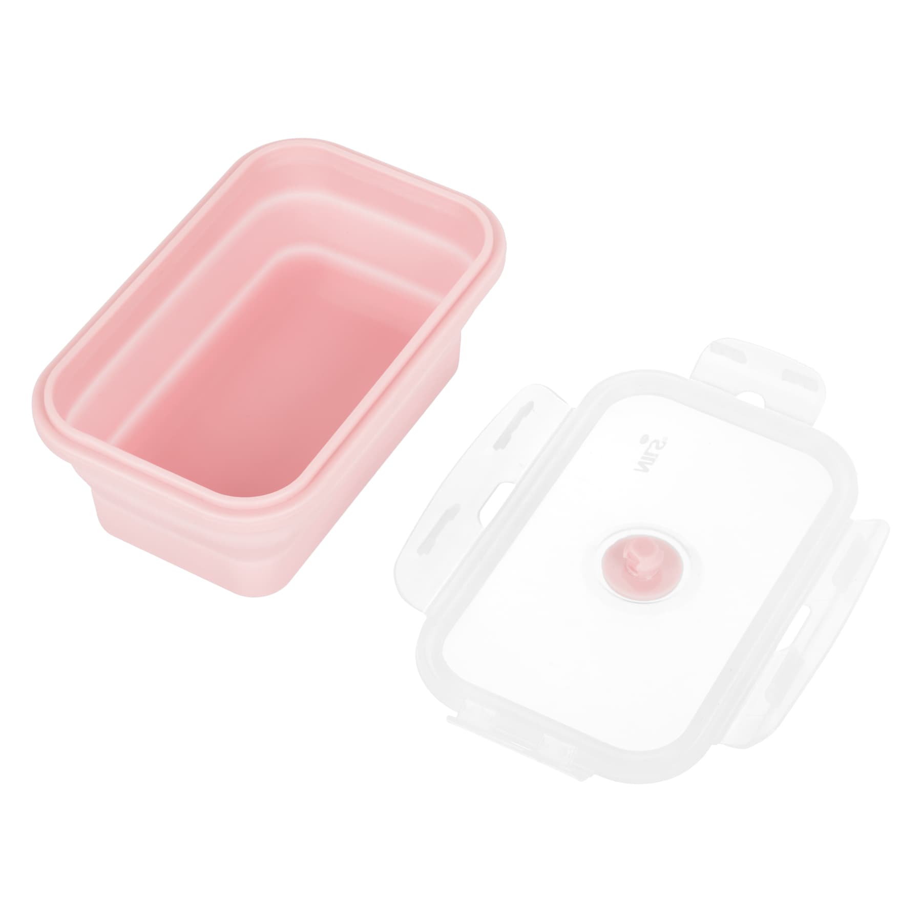 Składany pojemnik na lunch różowy 500 ml Nils Camp 2