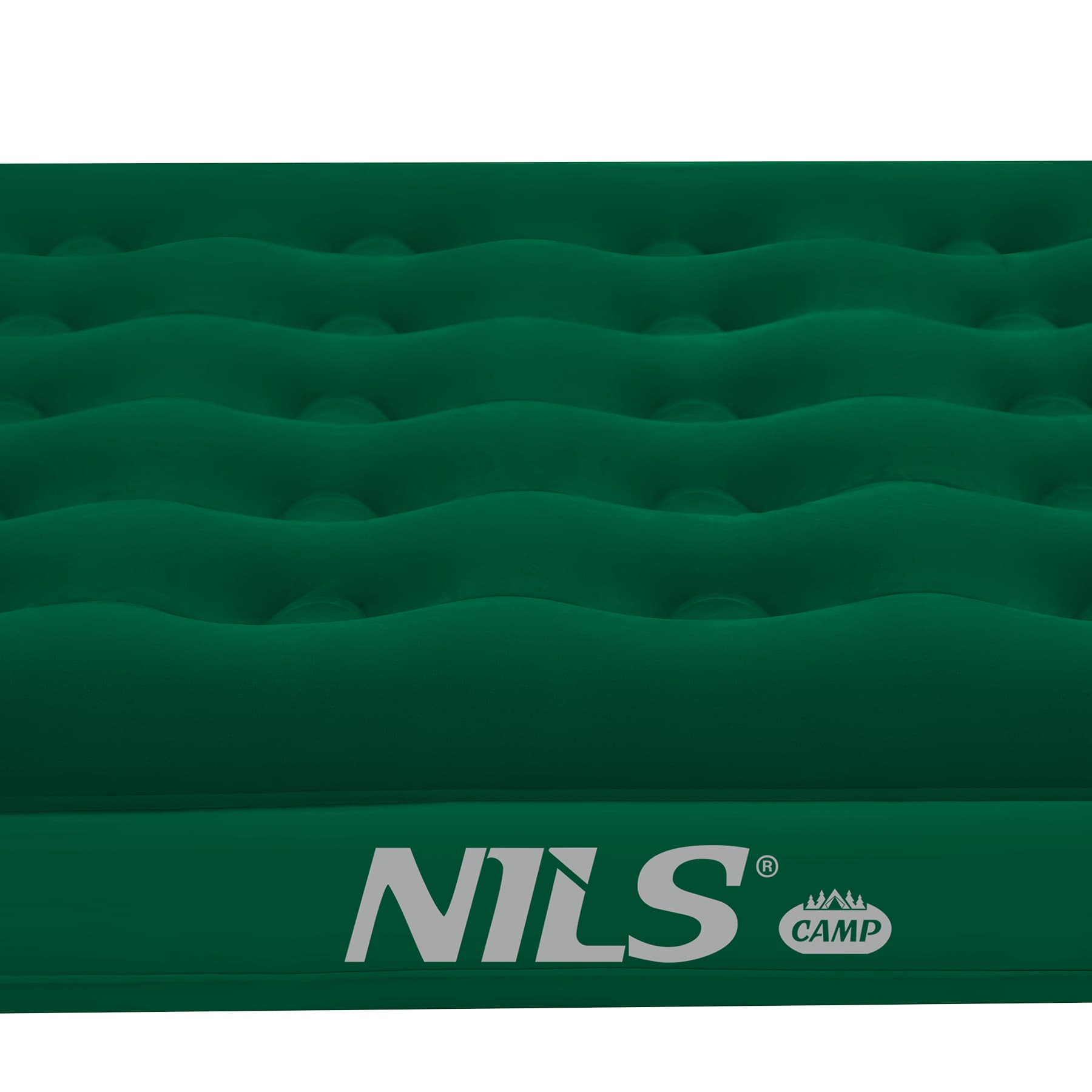 Materac turystyczny dmuchany zielony 191 x 137 x 22 cm Nils Camp 8