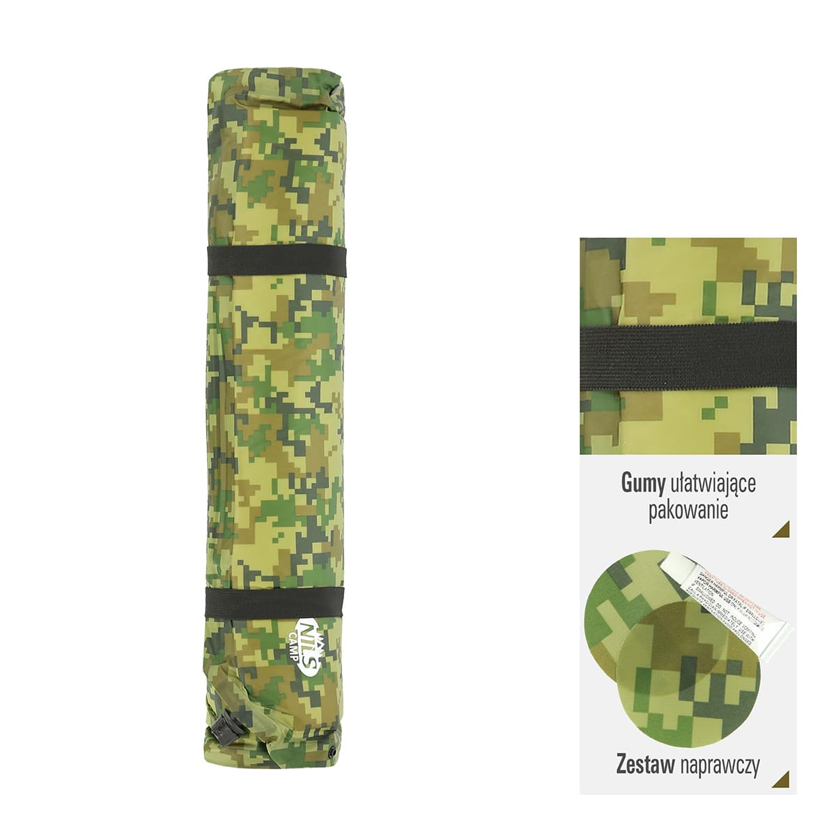 Mata kempingowa samopompująca NILS eXtreme NC4050 moro 185 x 65 cm 4