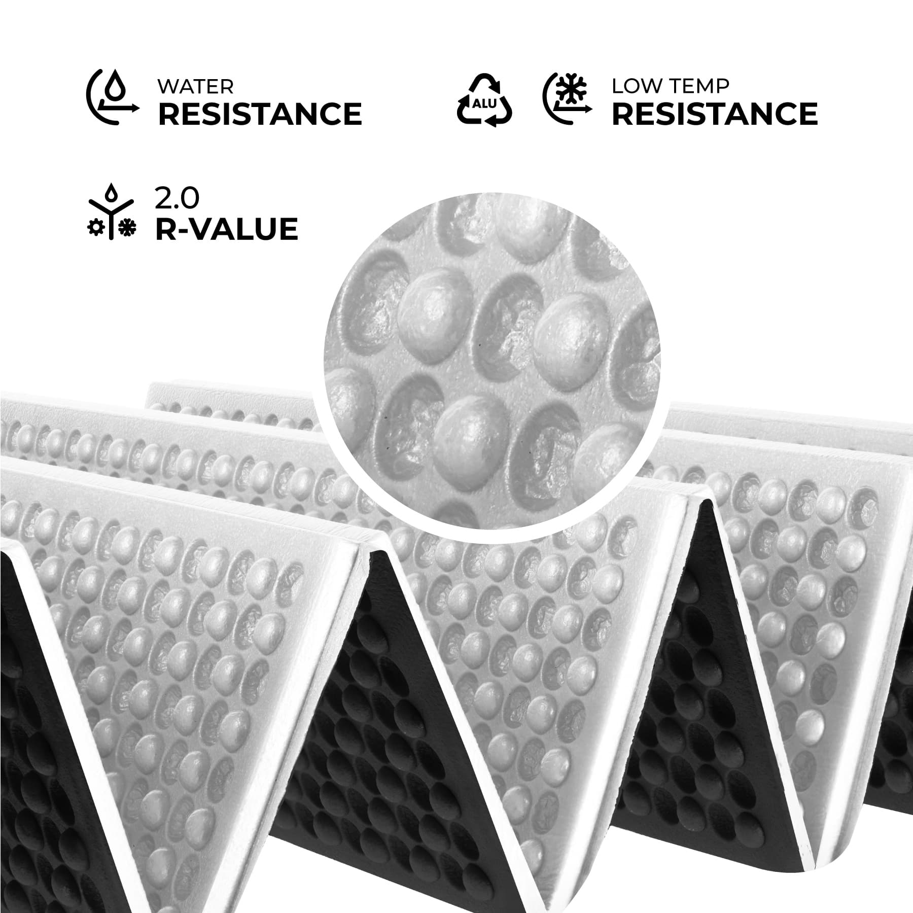 Karimata składana turystyczna z podbiciem aluminiowym i pianką XPE Nils Camp 195 cm czarna 3