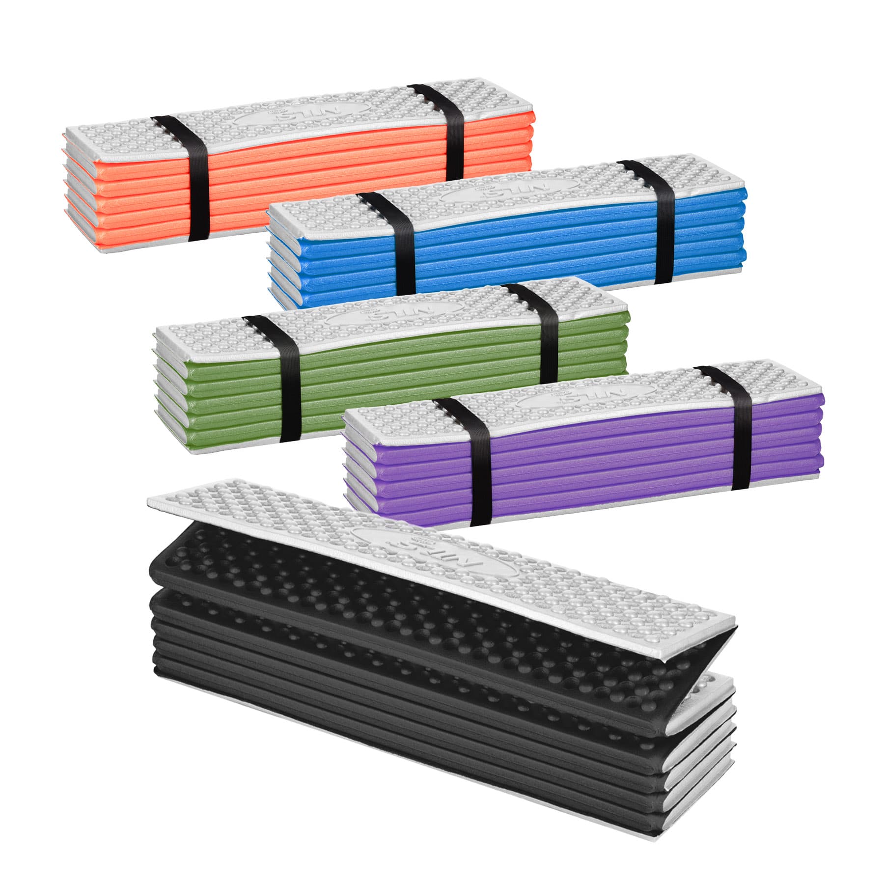 Karimata składana turystyczna z podbiciem aluminiowym i pianką XPE Nils Camp 195 cm czarna 9