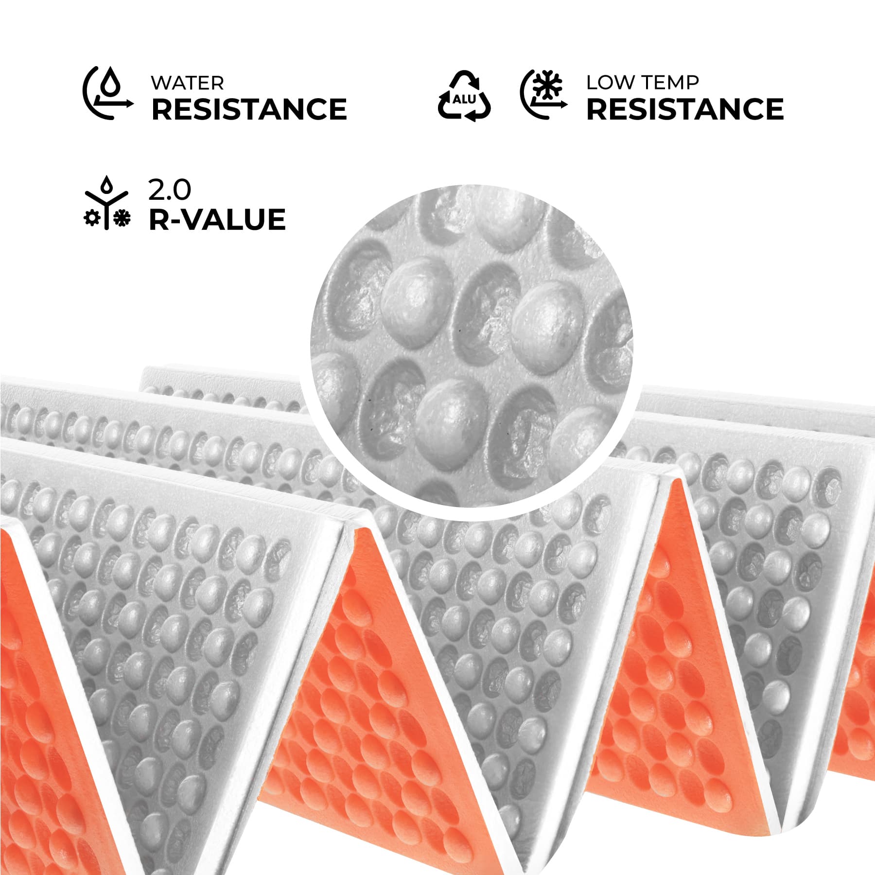 Karimata składana turystyczna z podbiciem aluminiowym i pianką XPE Nils Camp 195 cm pomarańczowa 3