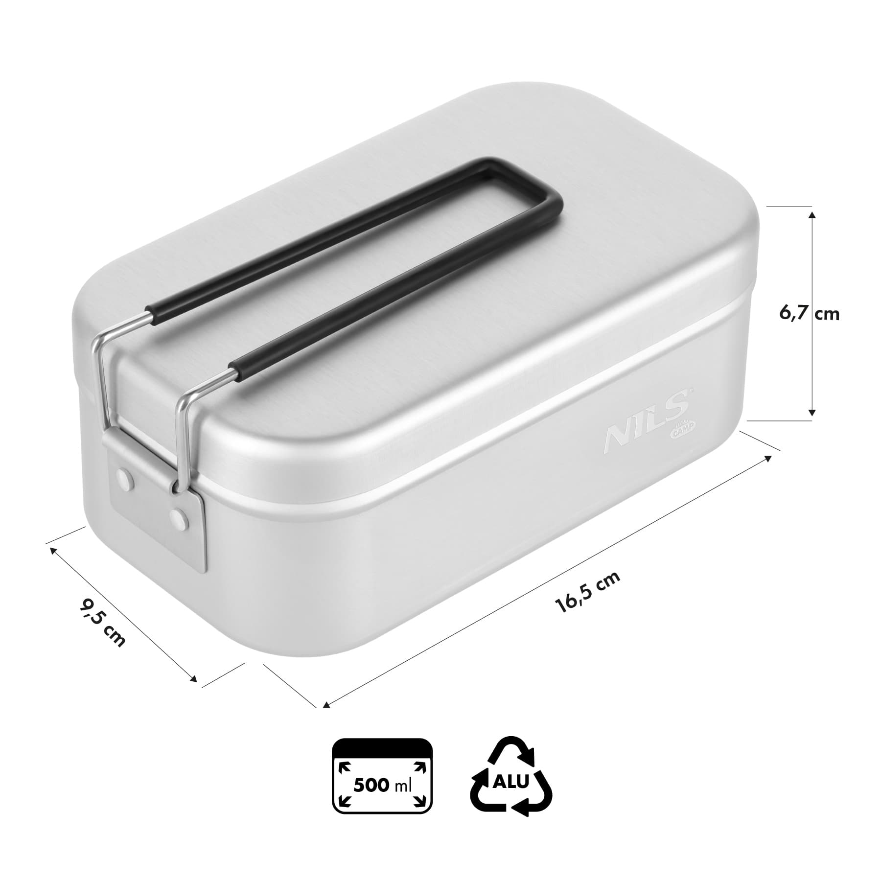 Menażka aluminiowa Nils Camp 500 ml 3