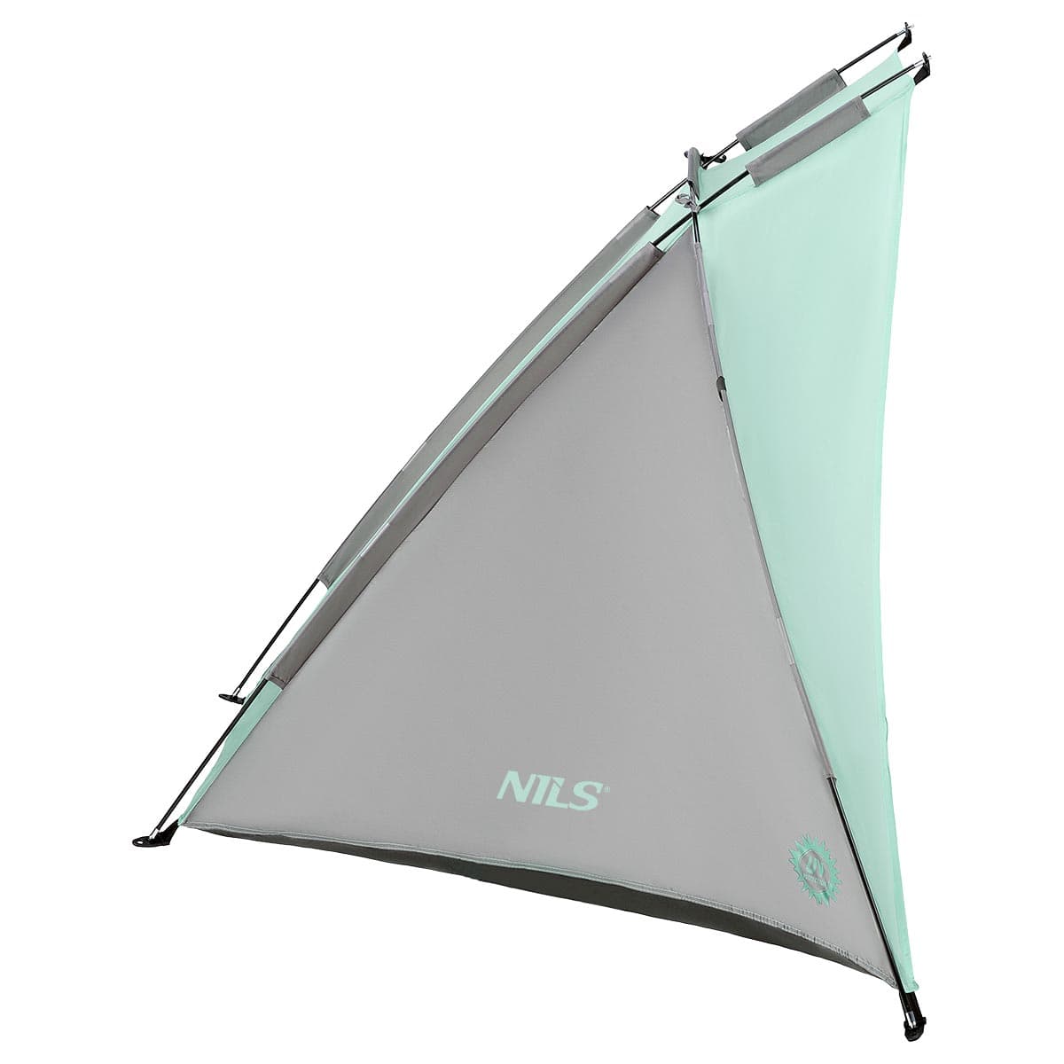 Miętowy namiot plażowy NILS z wodoodporną podłogą 3