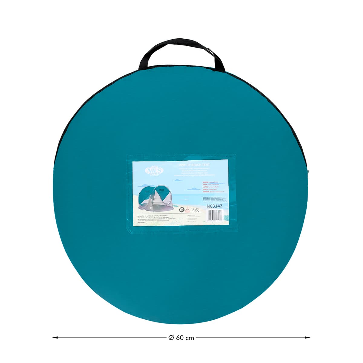 Namiot plażowy samorozkładający się morski Nils 4