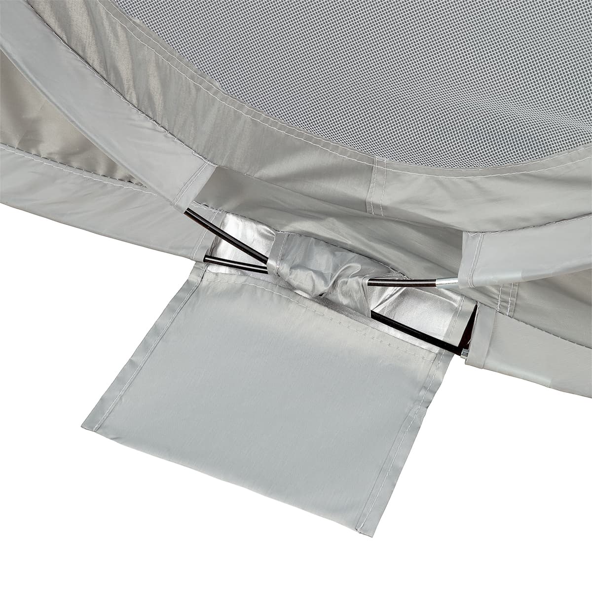 Niebieski namiot plażowy samorozkładający z podłogą Nils 5