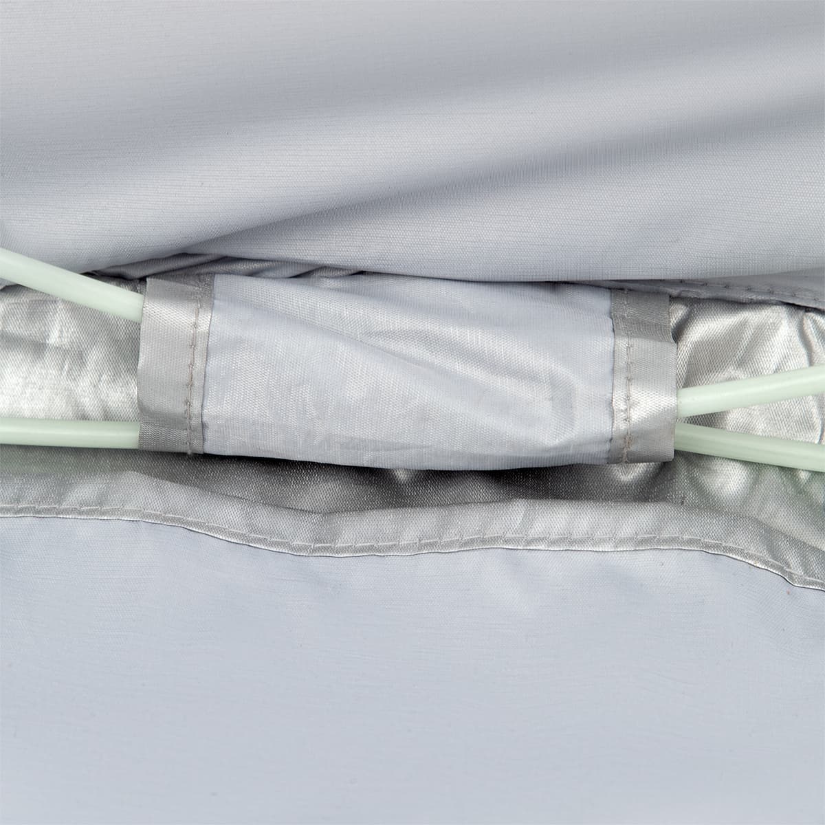 Szaro-turkusowy namiot plażowy samorozkładający się NILS z podłogą 9