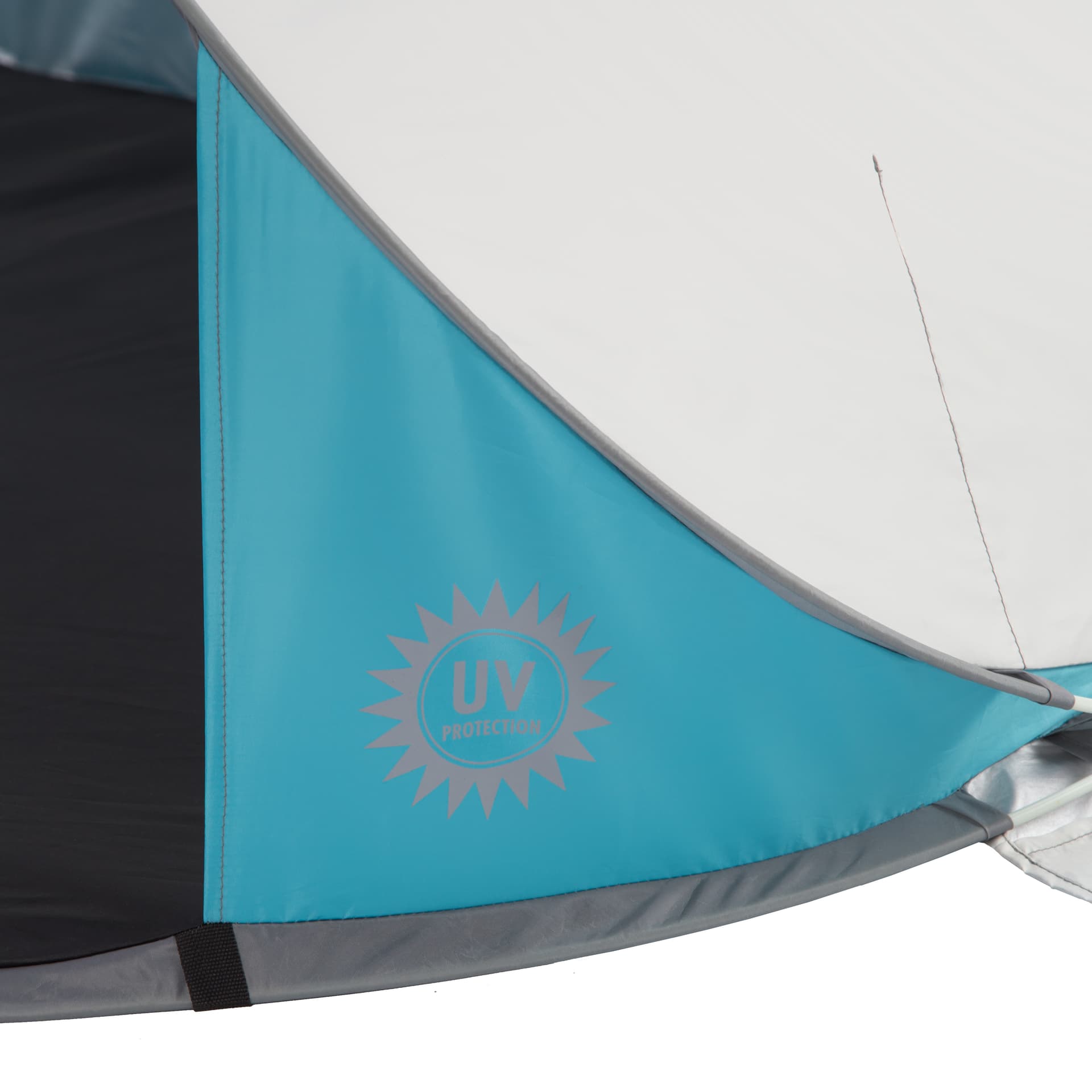 Jasnoszary namiot plażowy samorozkładający z podłogą Nils 7