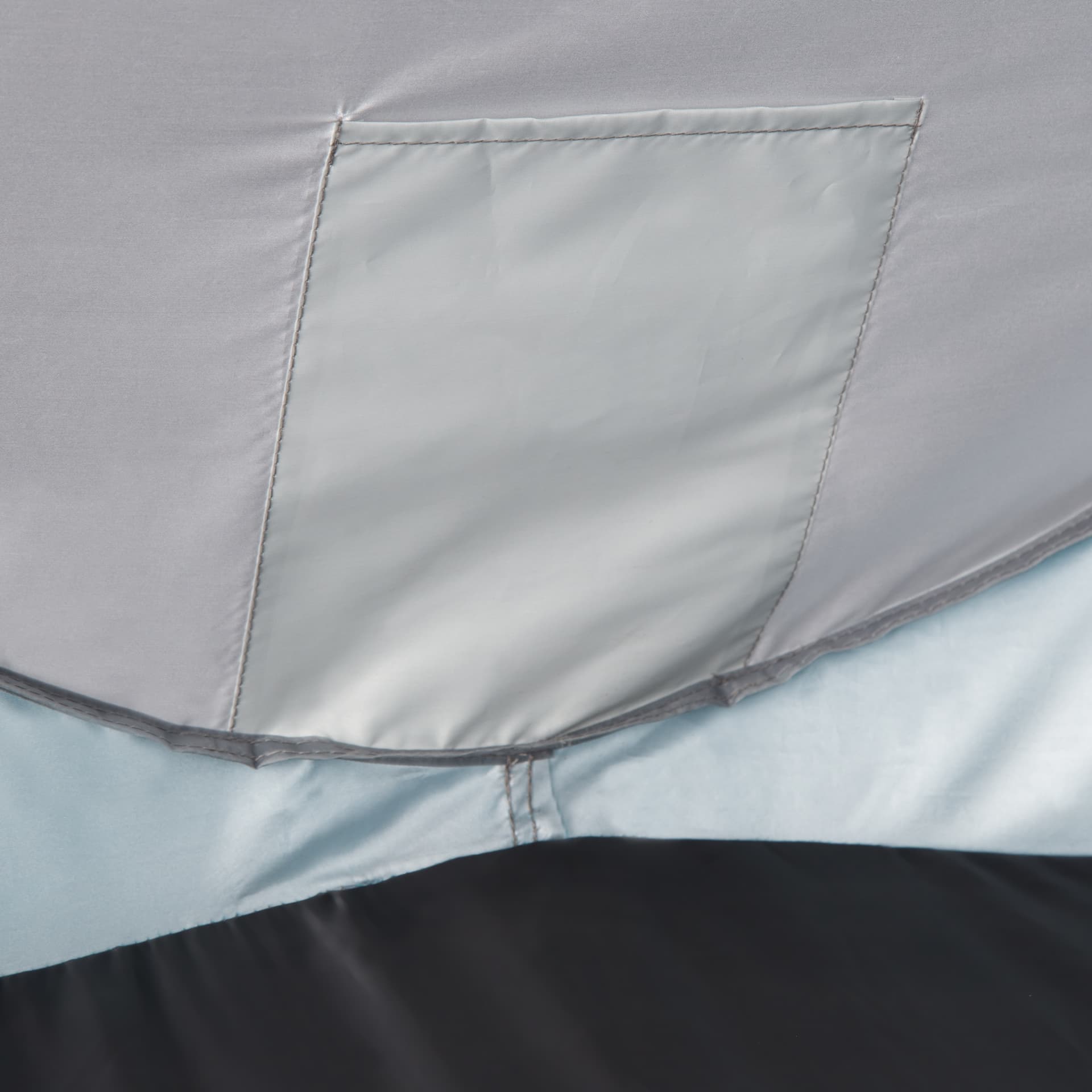 Jasnoszary namiot plażowy samorozkładający z podłogą Nils 10