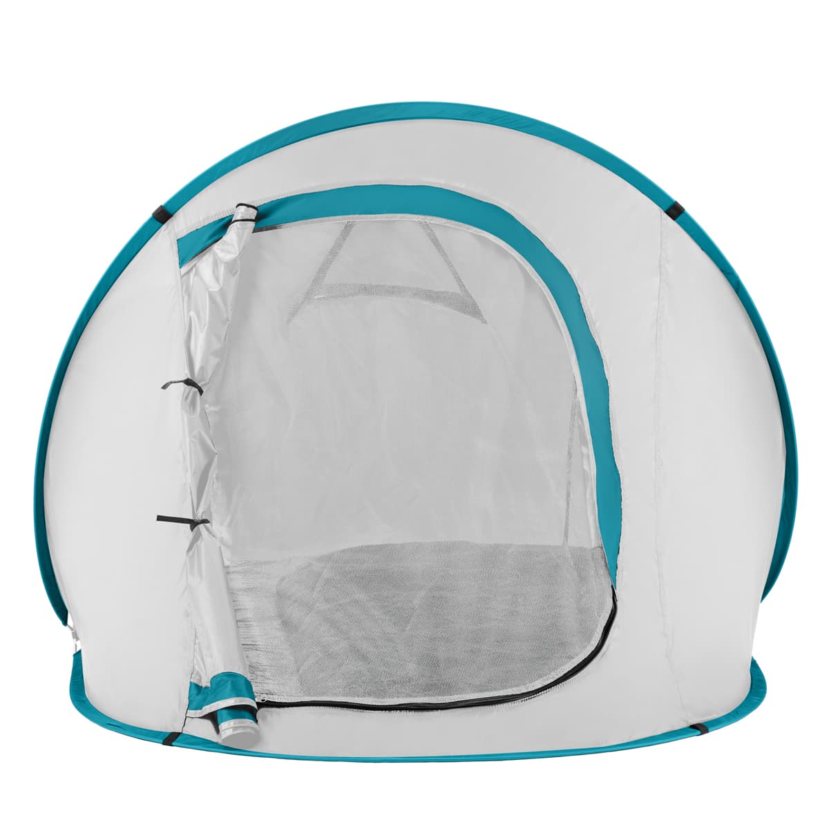Namiot kempingowy samorozkładający się szary 2-osobowy 7