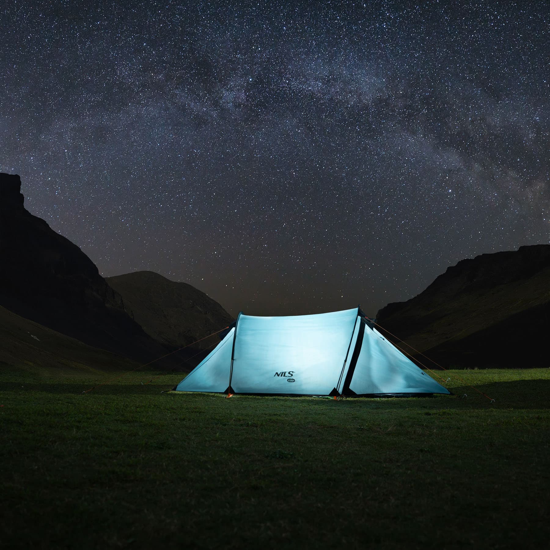 Namiot kempingowy 2-osobowy NILS eXtreme NC6003 niebieski 4