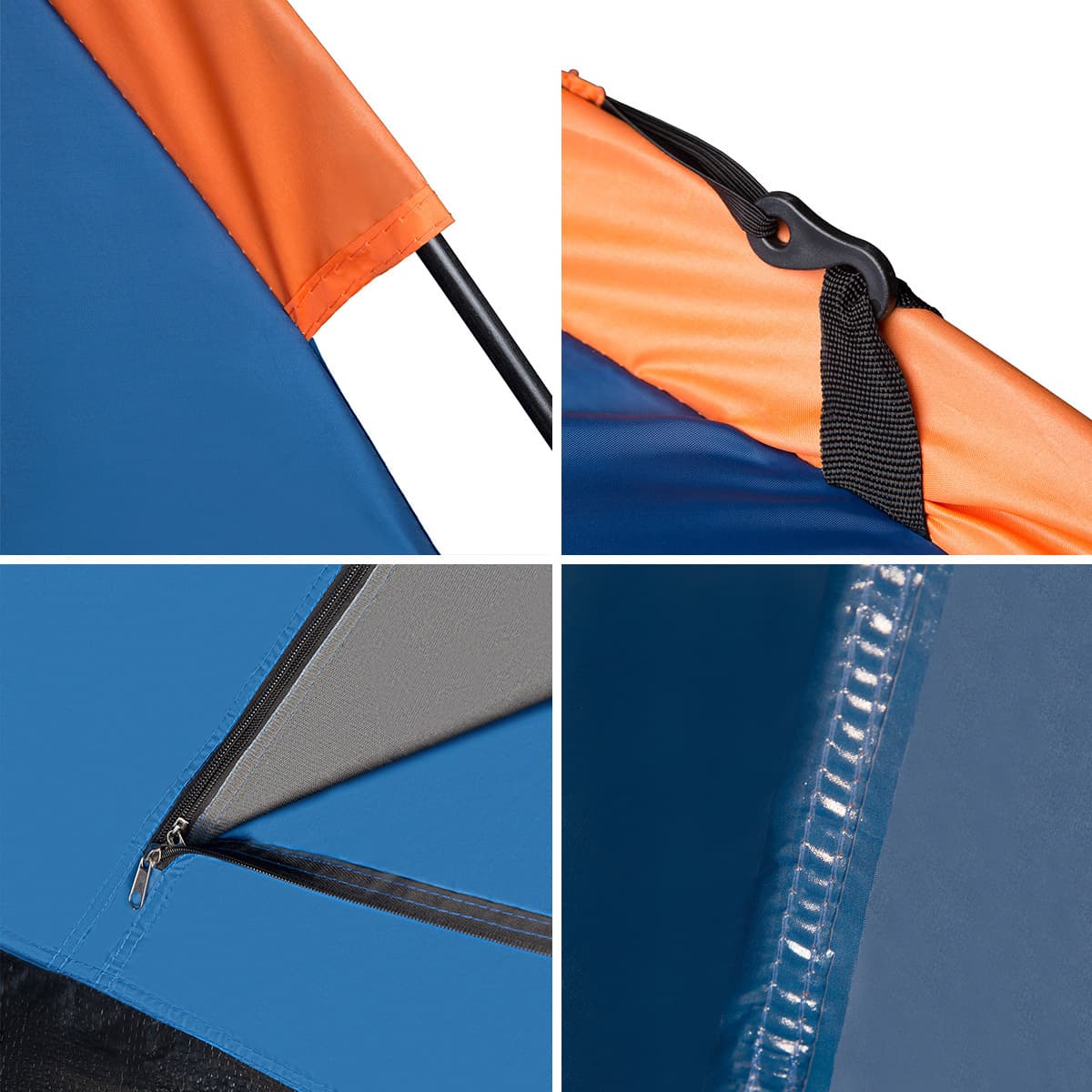 Niebieski namiot turystyczny dla 2 osób Nils Camp Hiker NC6010 9